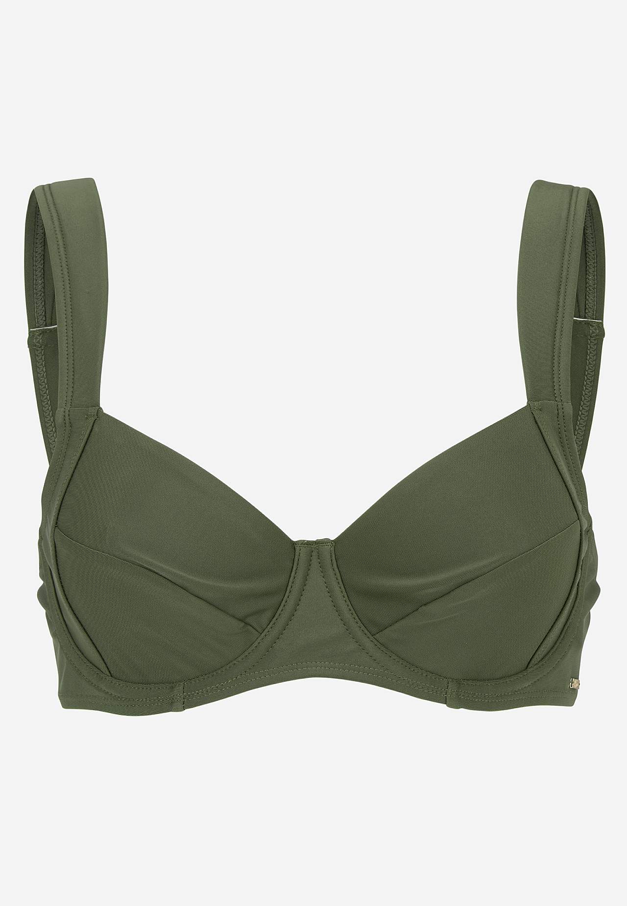 Effen-gekleurde bikini beha