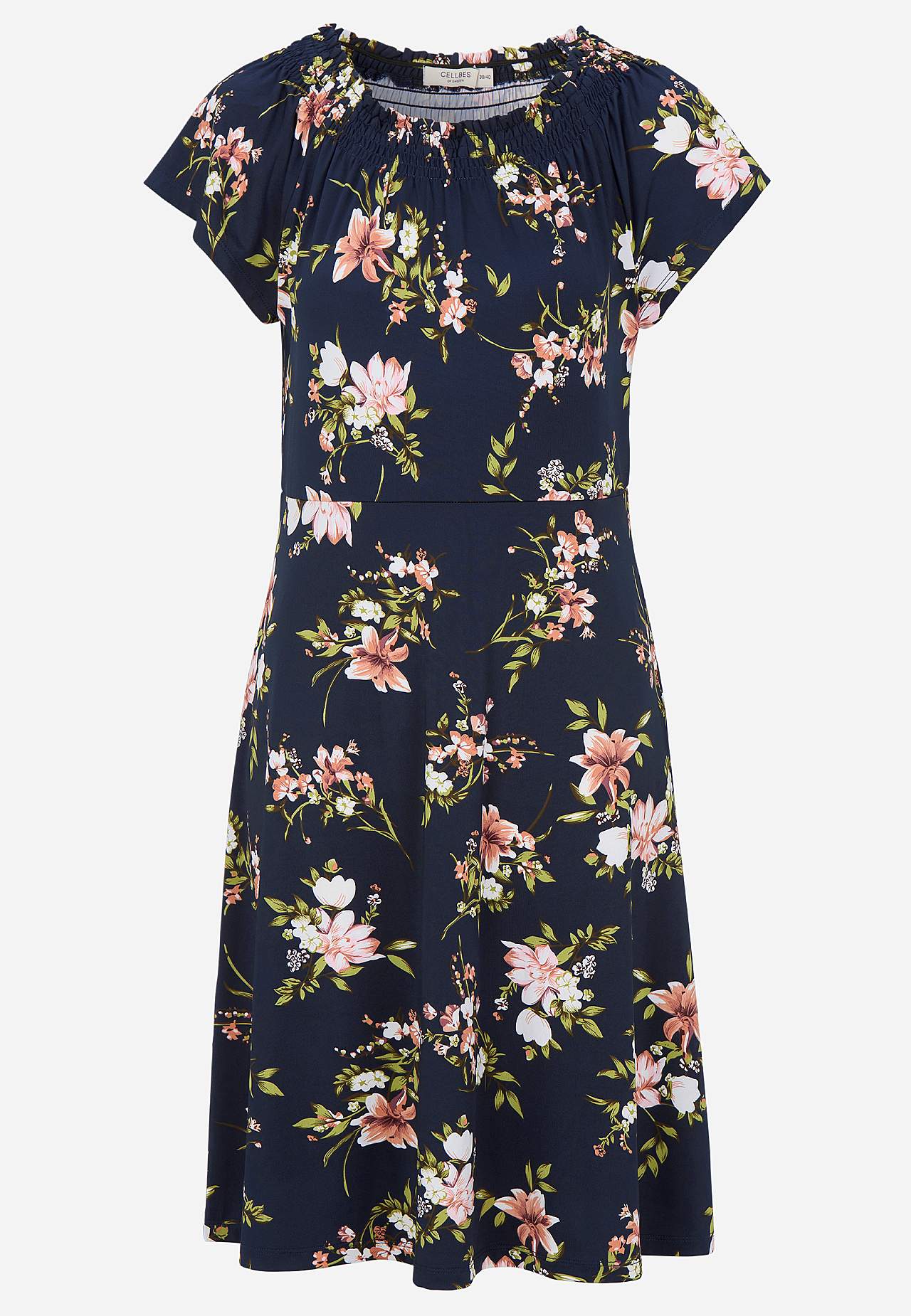 Jerseyjurk met een bloemenpatroon