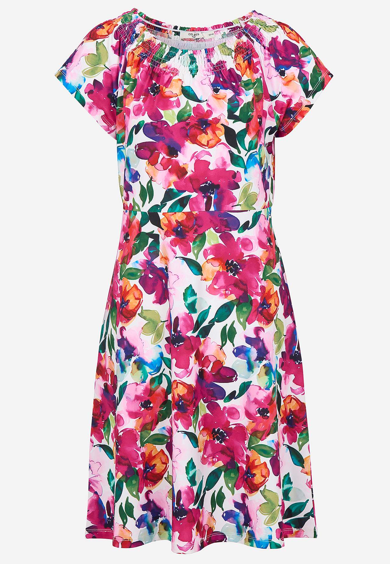 Jerseyjurk met een bloemenpatroon