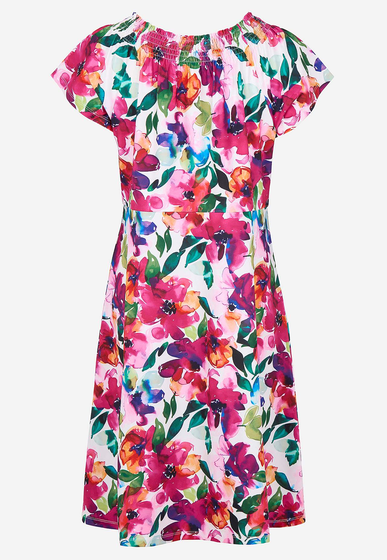 Jerseyjurk met een bloemenpatroon