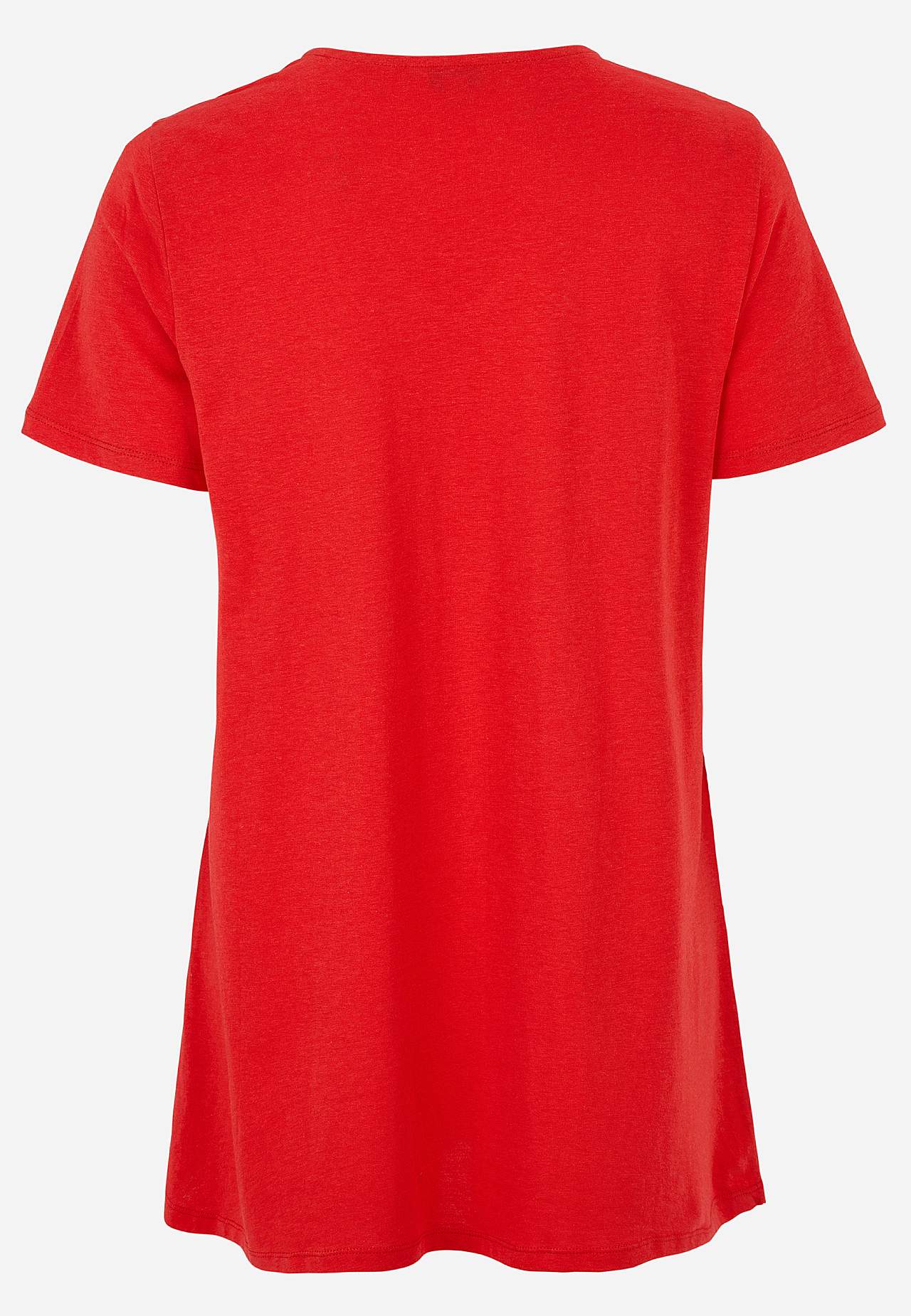 Jersey tuniek met flaterende plooi