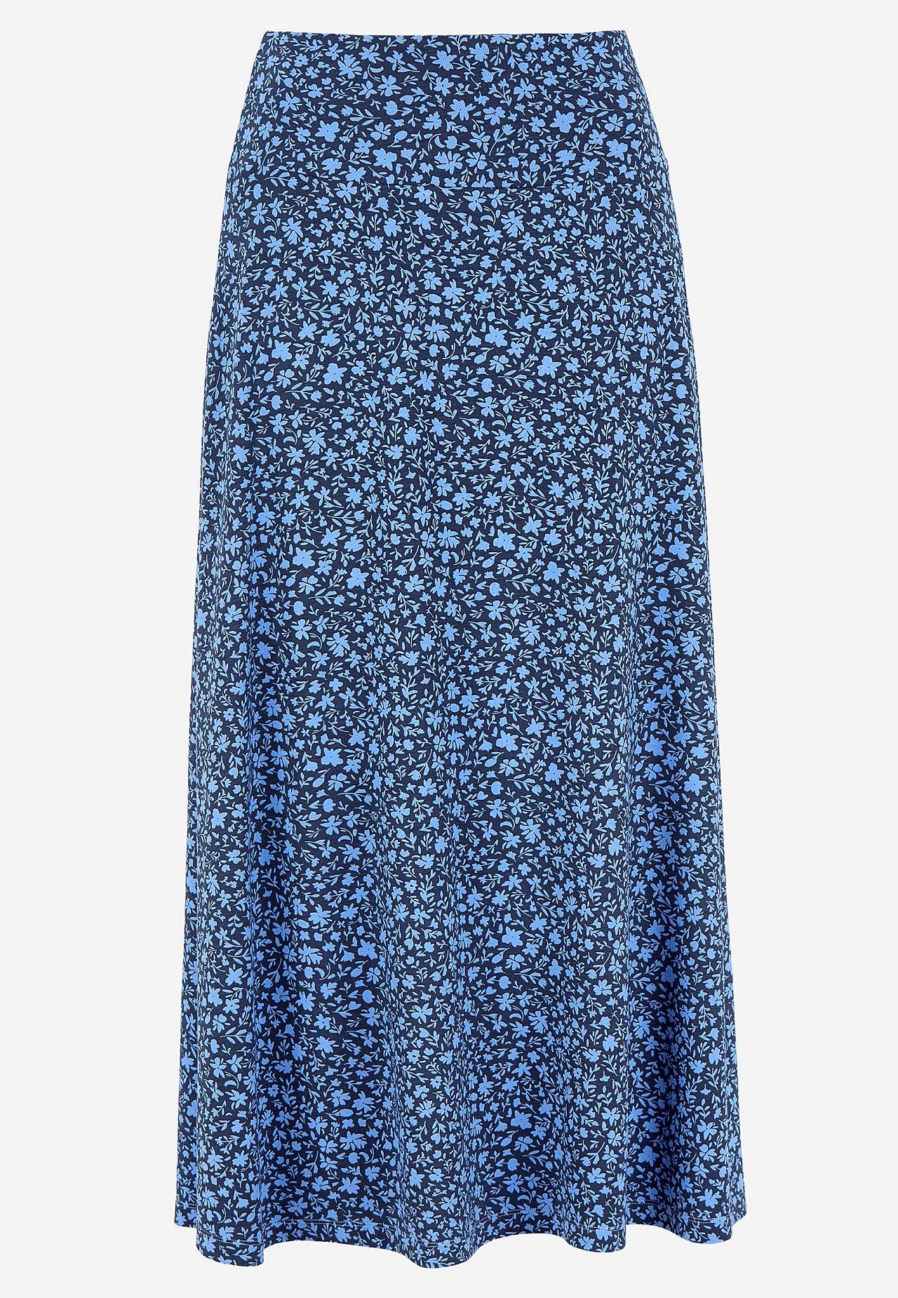 Lange en flared jersey rok