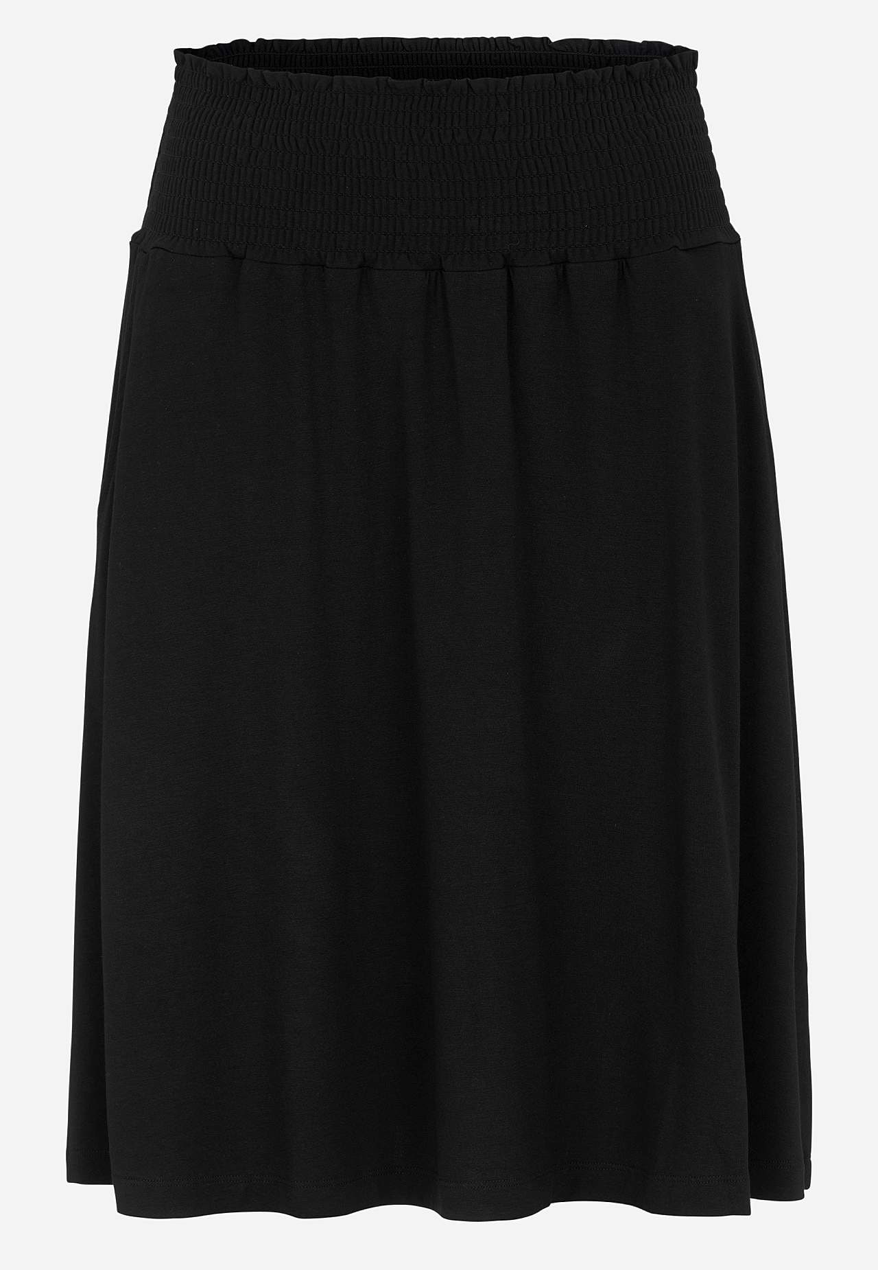 Jersey rok met zakken