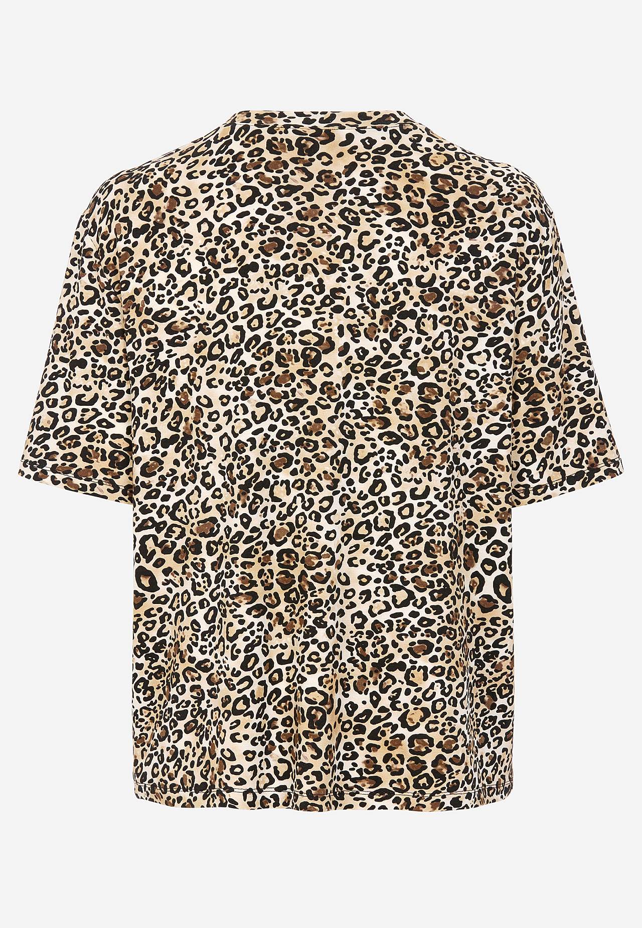 Luipaardkleurig jersey-topje