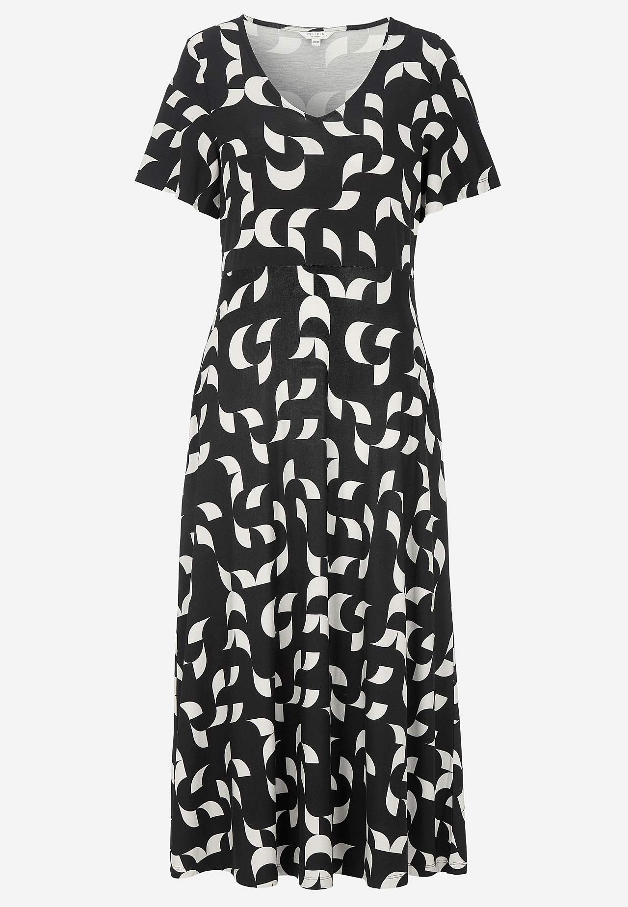 Viscose jurk met patroon