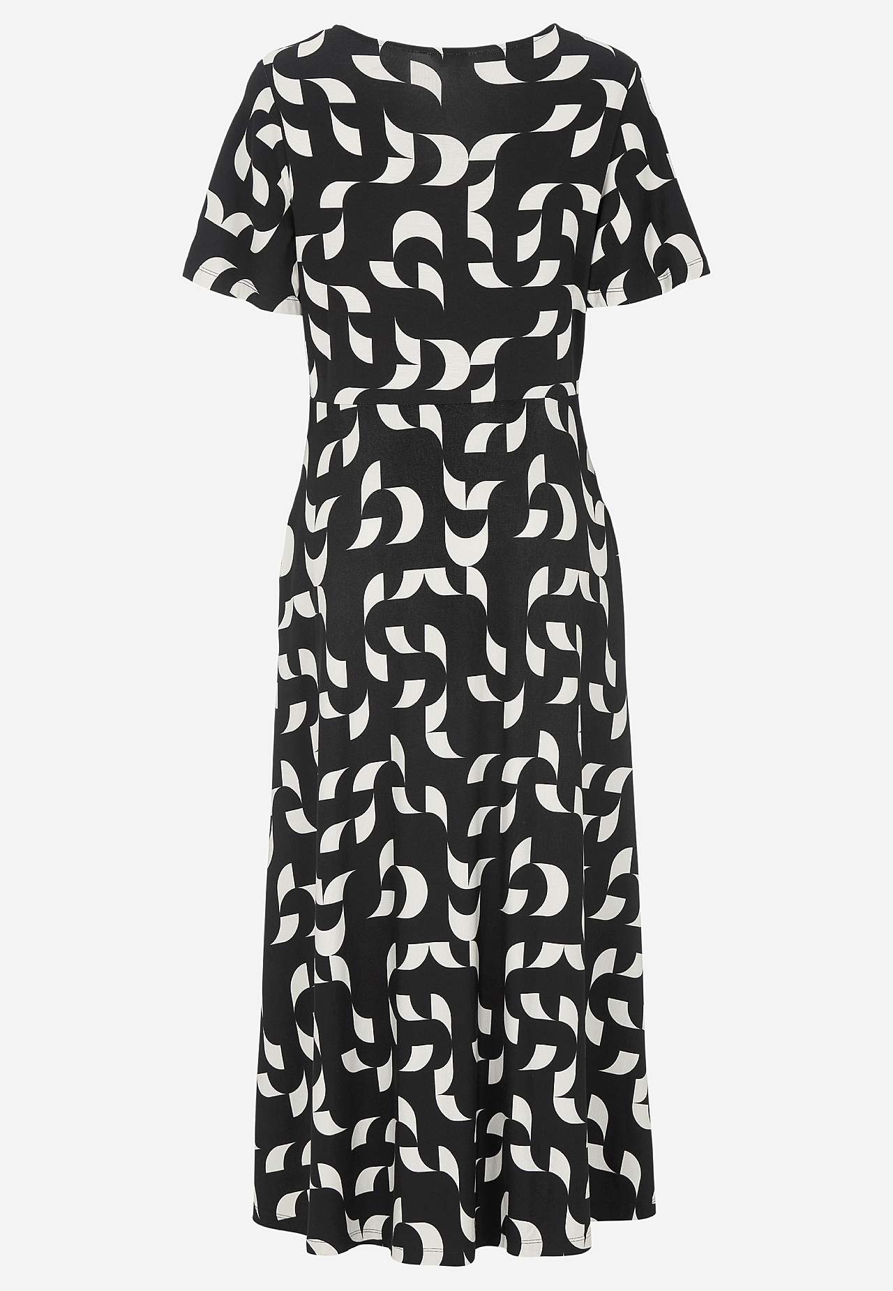 Viscose jurk met patroon