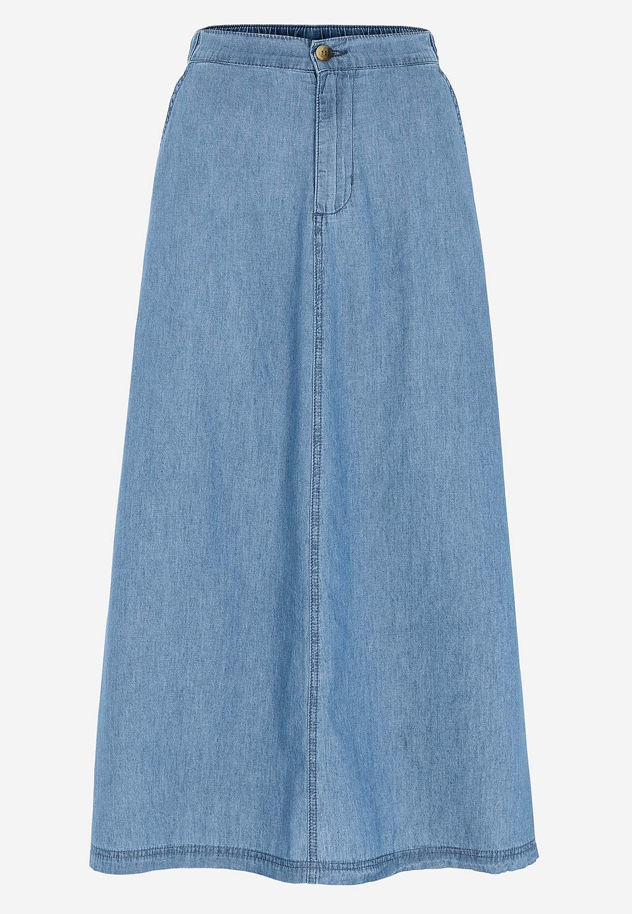 Denim rok met zakken