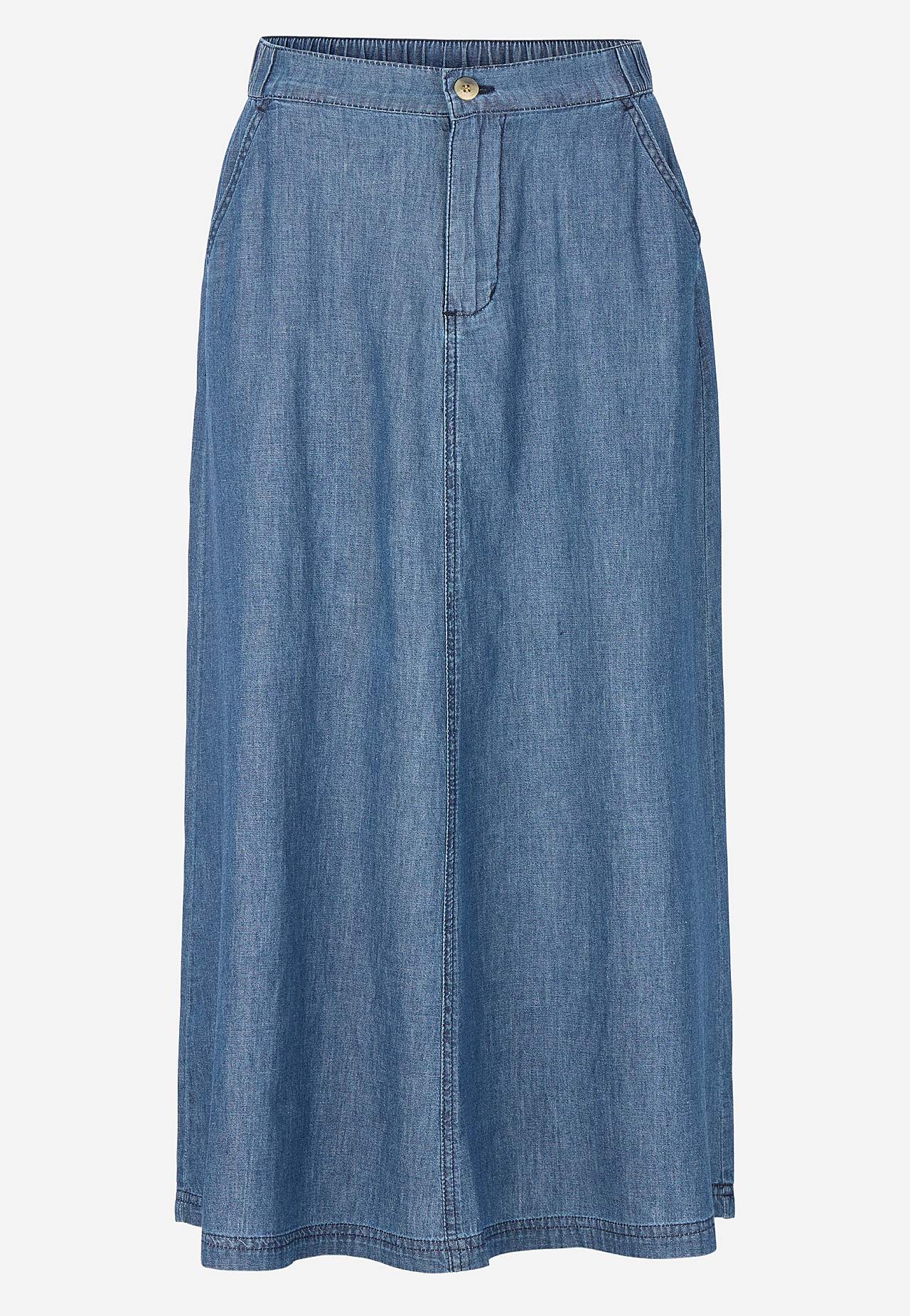 Denim rok met zakken