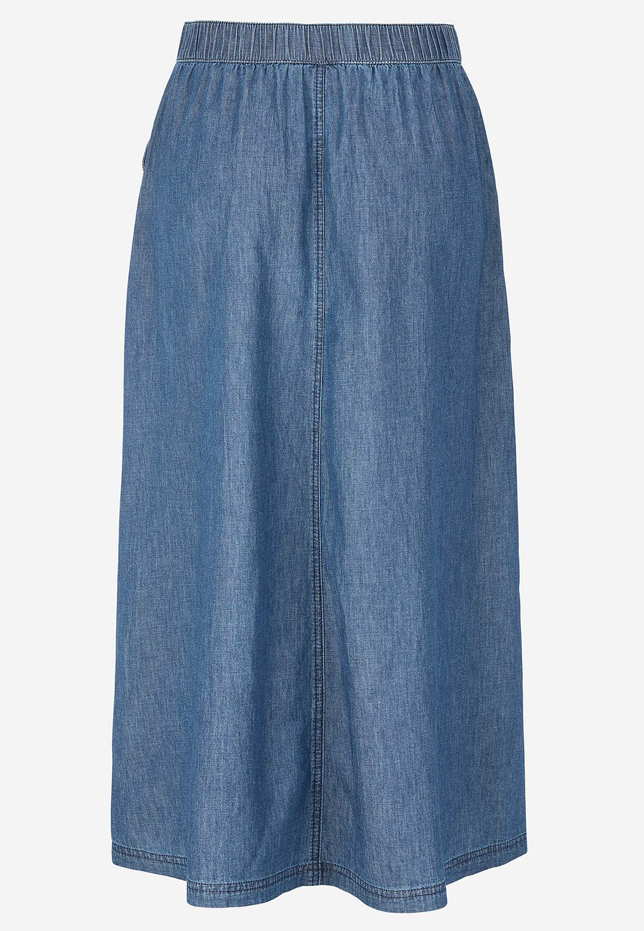 Denim rok met zakken
