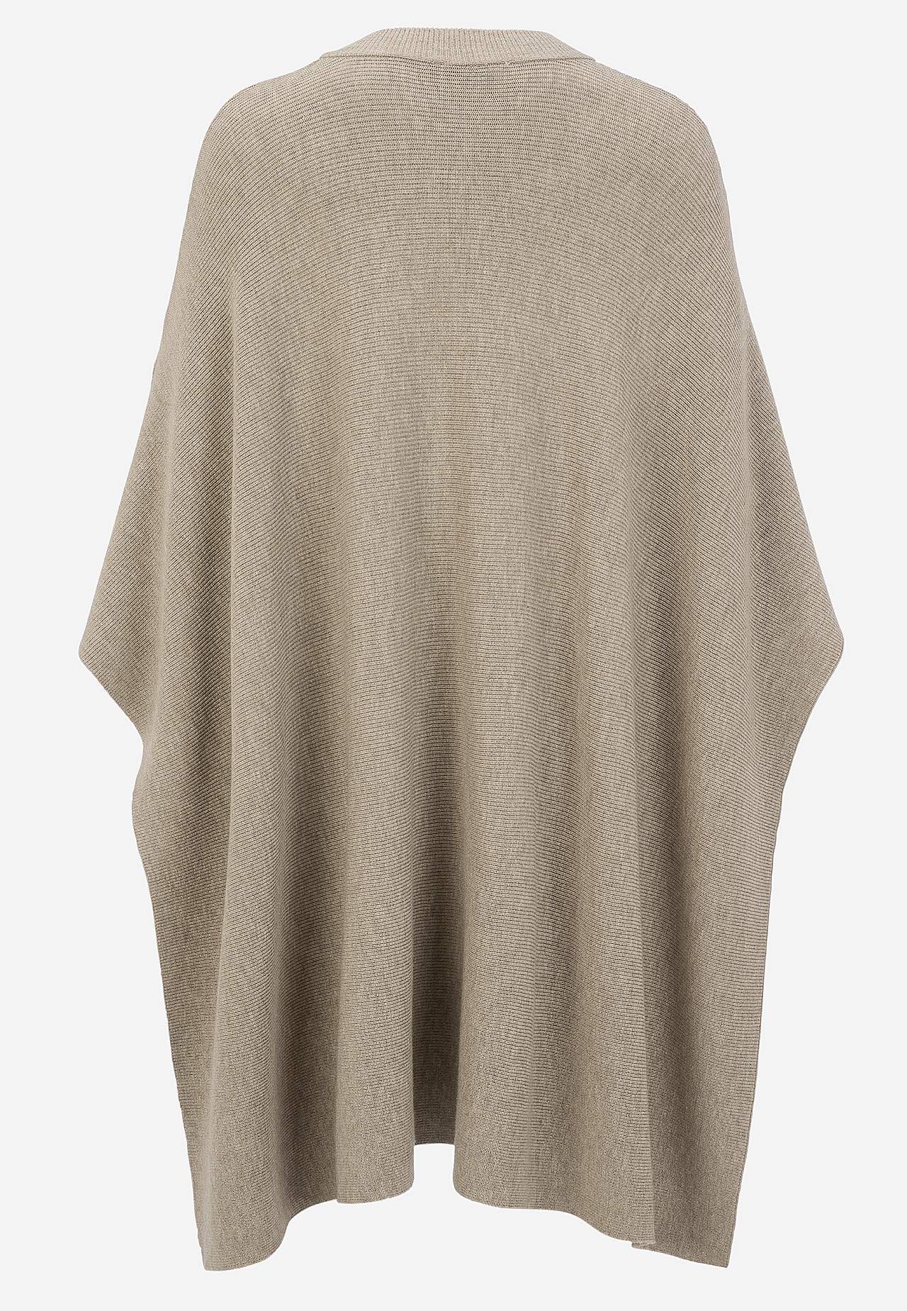 Fijn gebreide poncho
