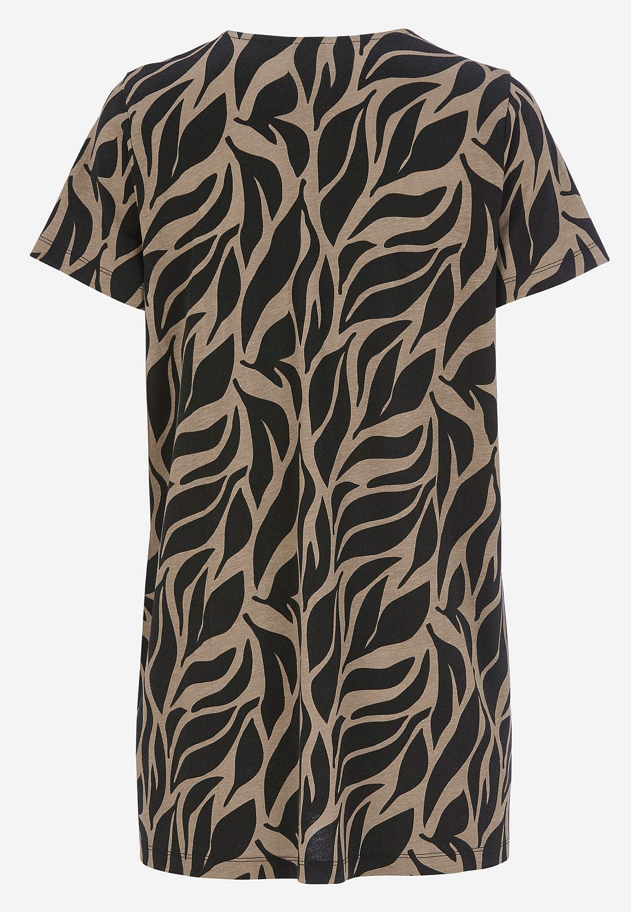 Jersey tuniek met patroon met zakken