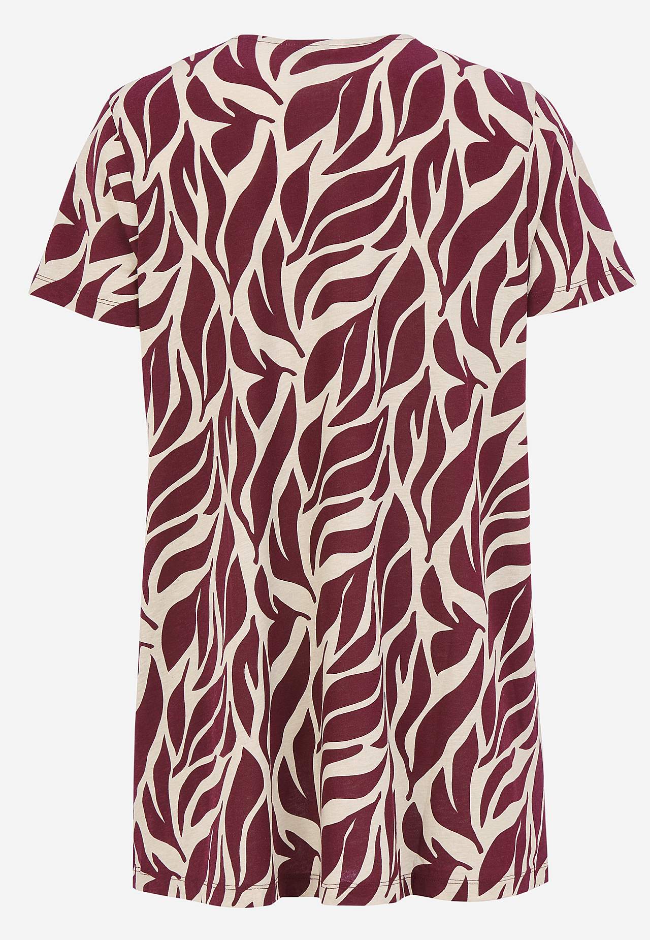 Jersey tuniek met patroon met zakken