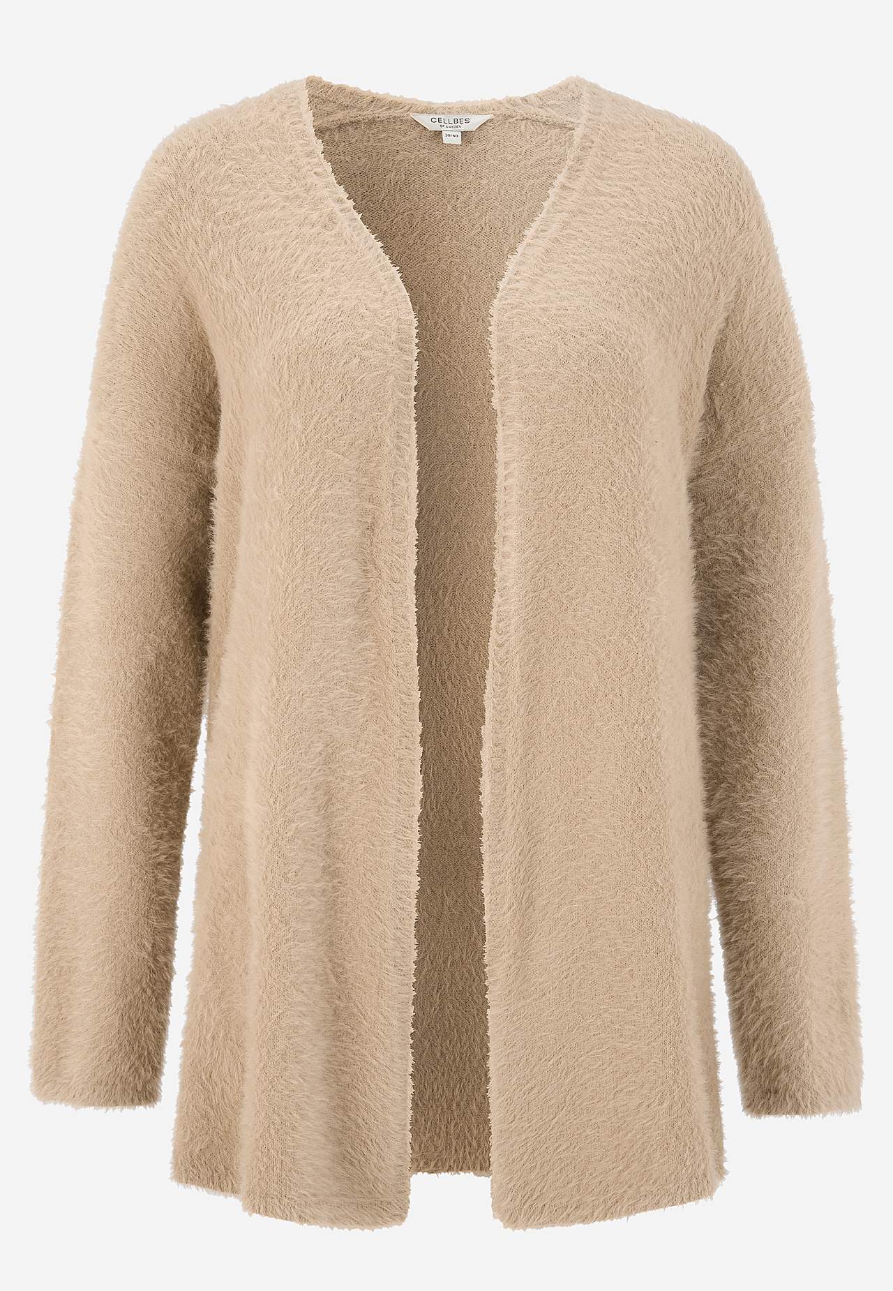 Gebreide en open cardigan