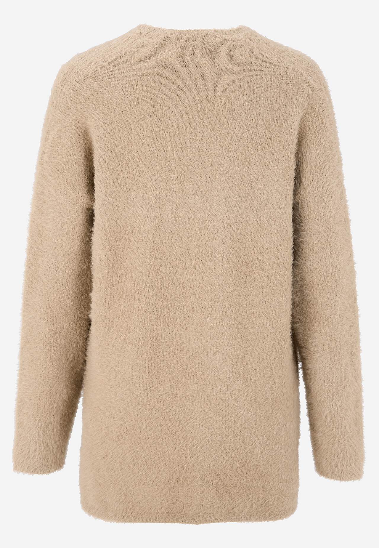 Gebreide en open cardigan