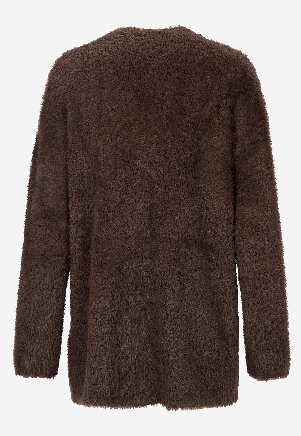 Gebreide en open cardigan