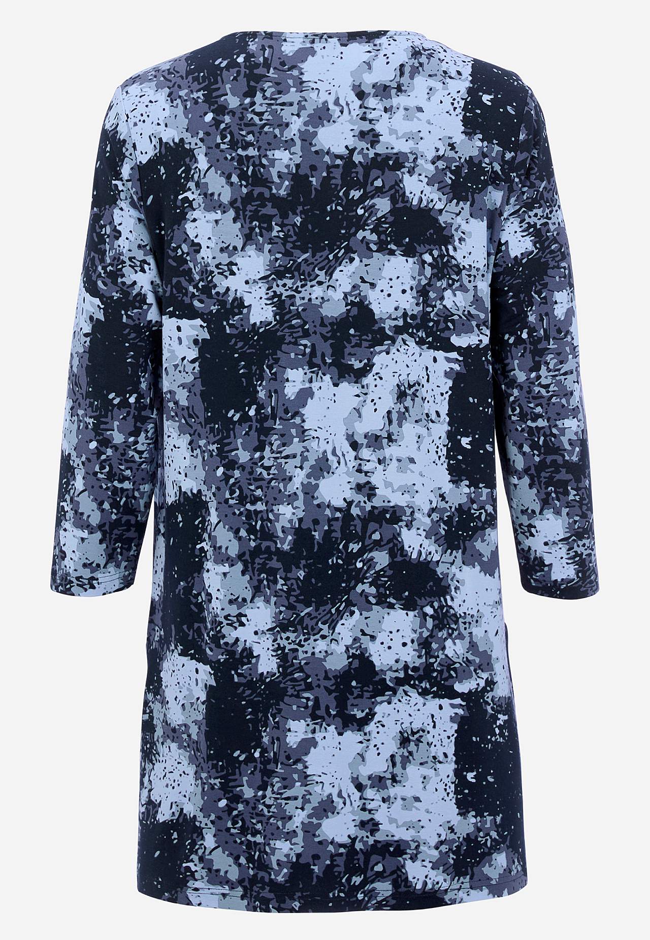 Jersey tuniek met patroon met zakken