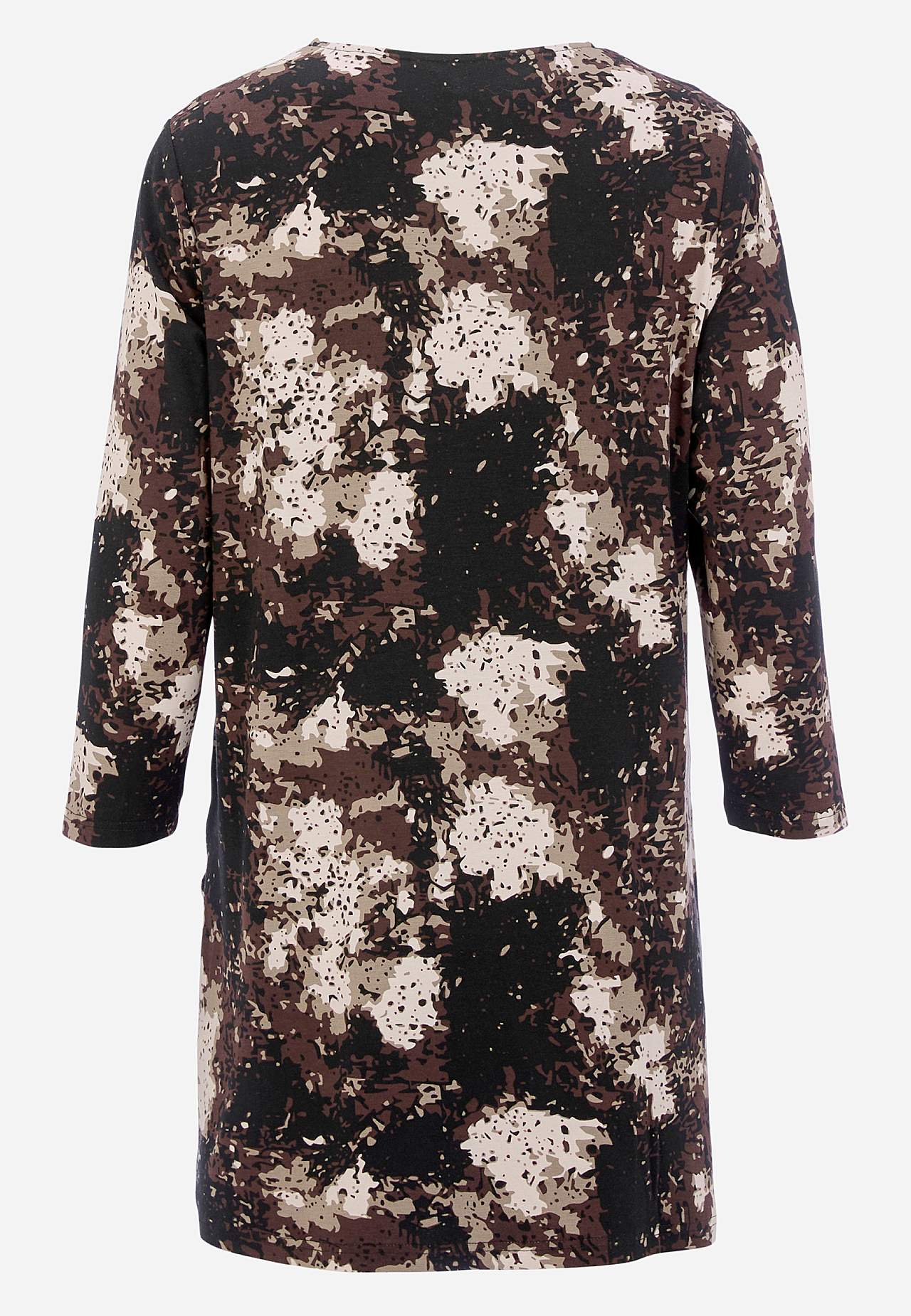 Jersey tuniek met patroon met zakken