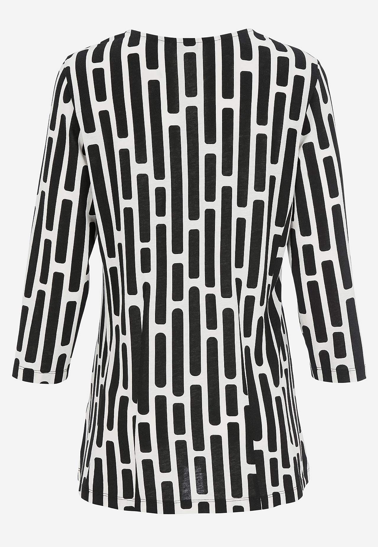 Met patroon jersey tuniek