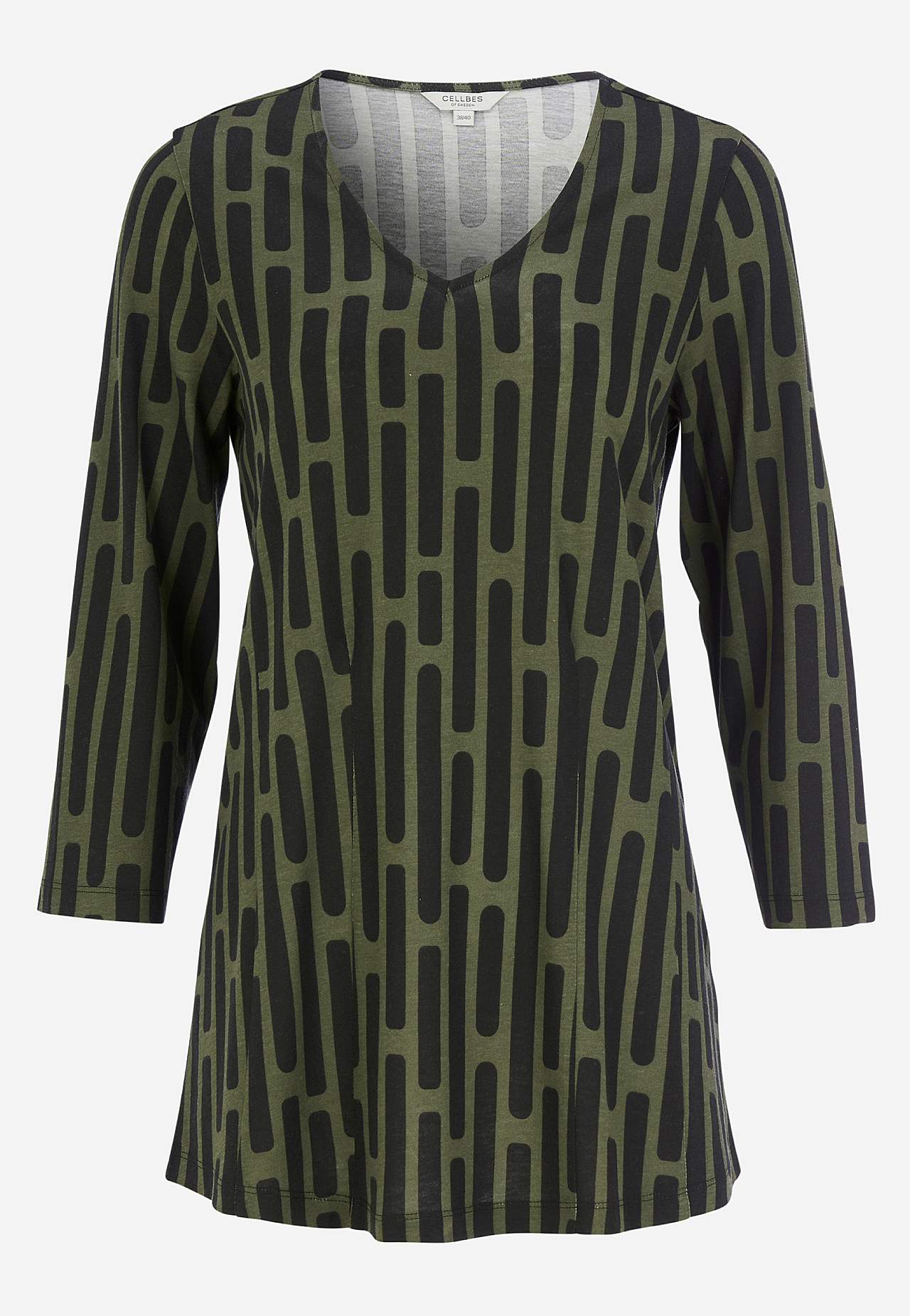 Met patroon jersey tuniek