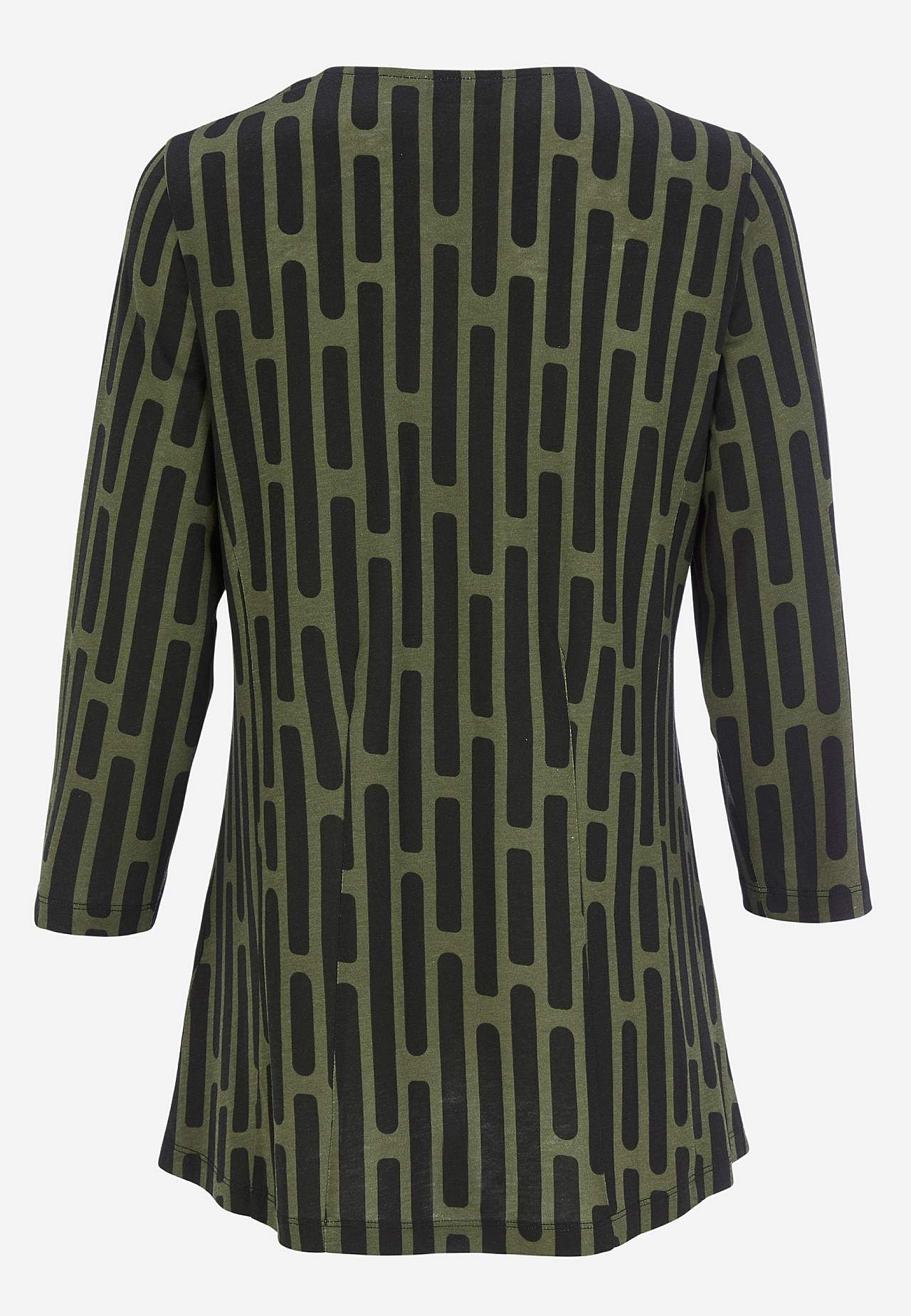 Met patroon jersey tuniek