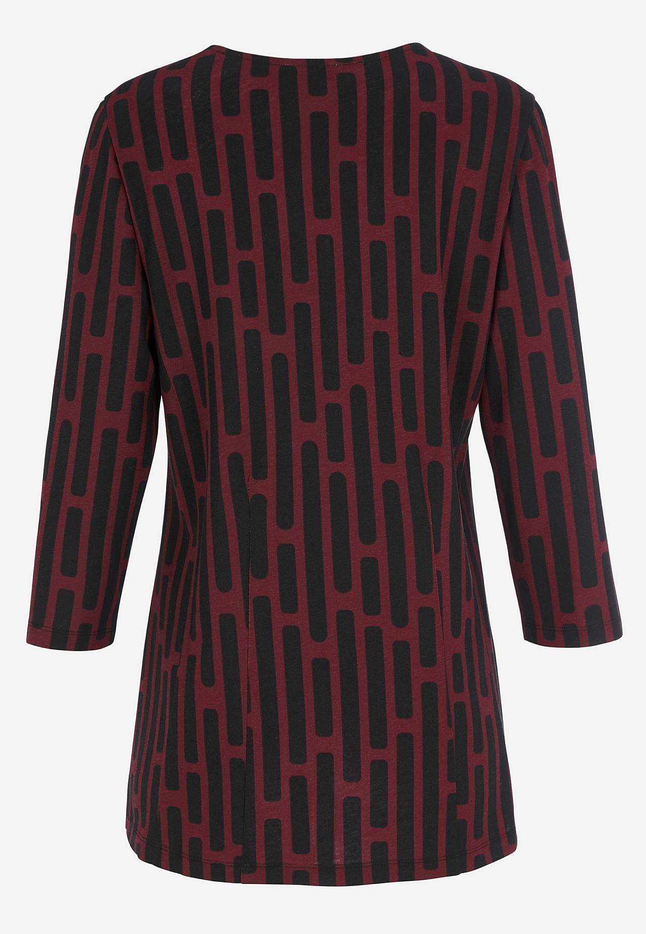 Met patroon jersey tuniek