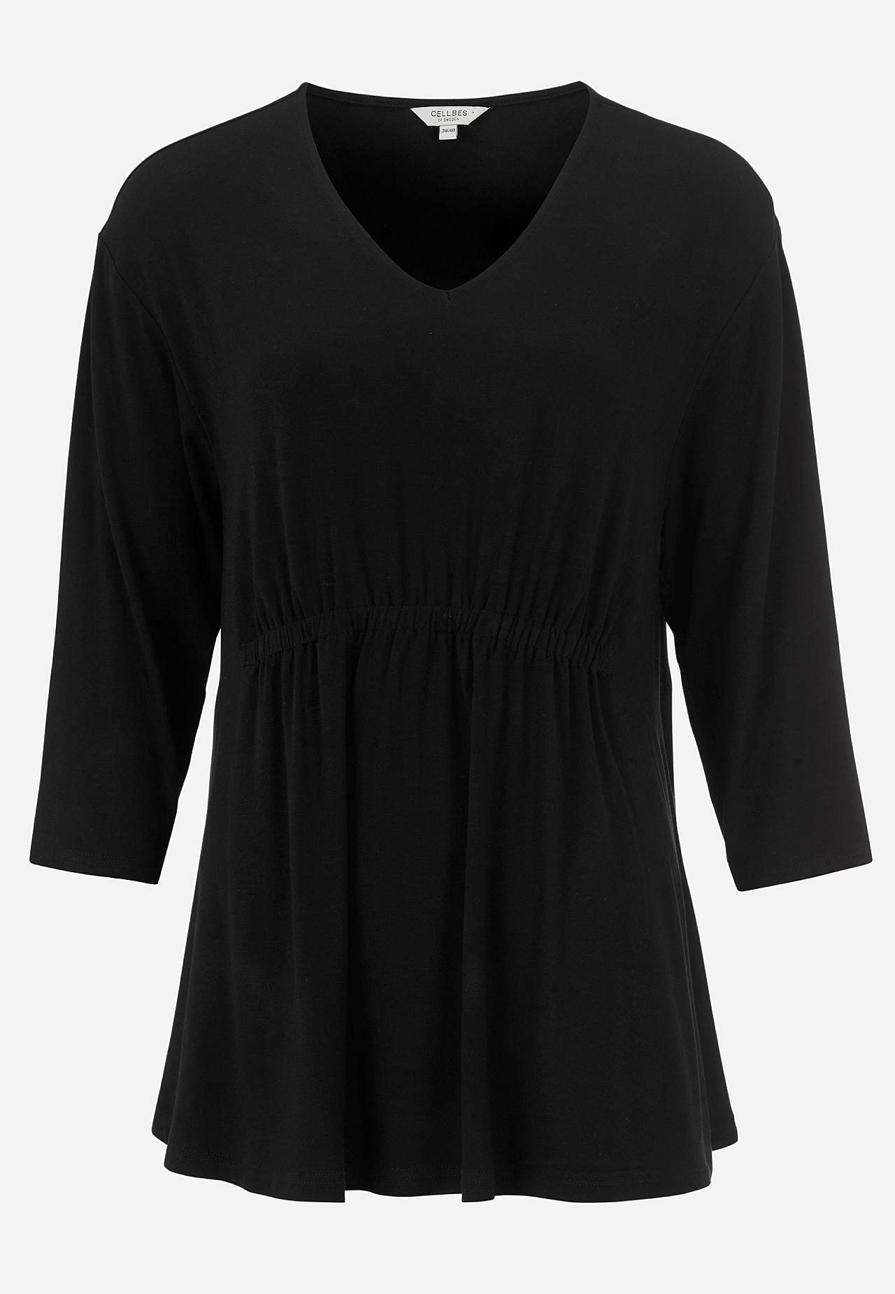 Jersey-topje met 3/4 mouw