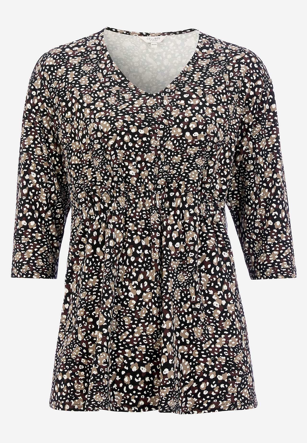 Jersey-topje met 3/4 mouw