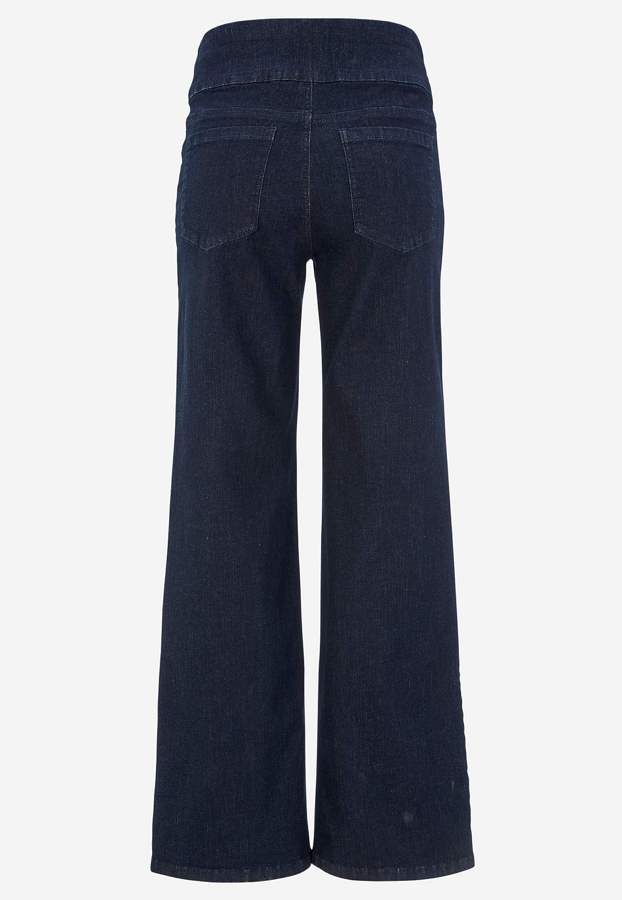 Spijkerbroek met hoge elastische taille