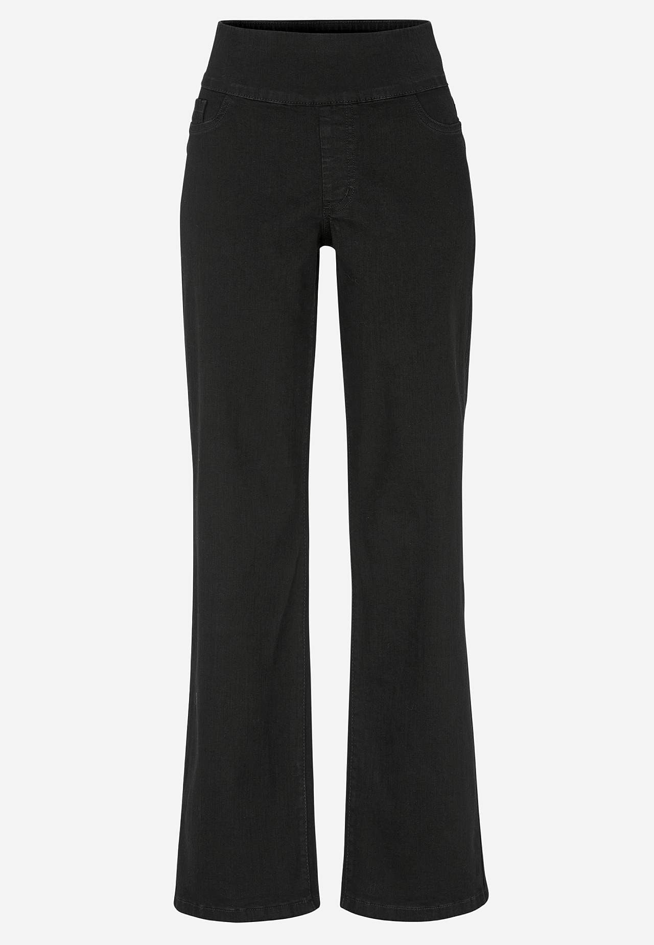 Spijkerbroek met hoge elastische taille Elisa