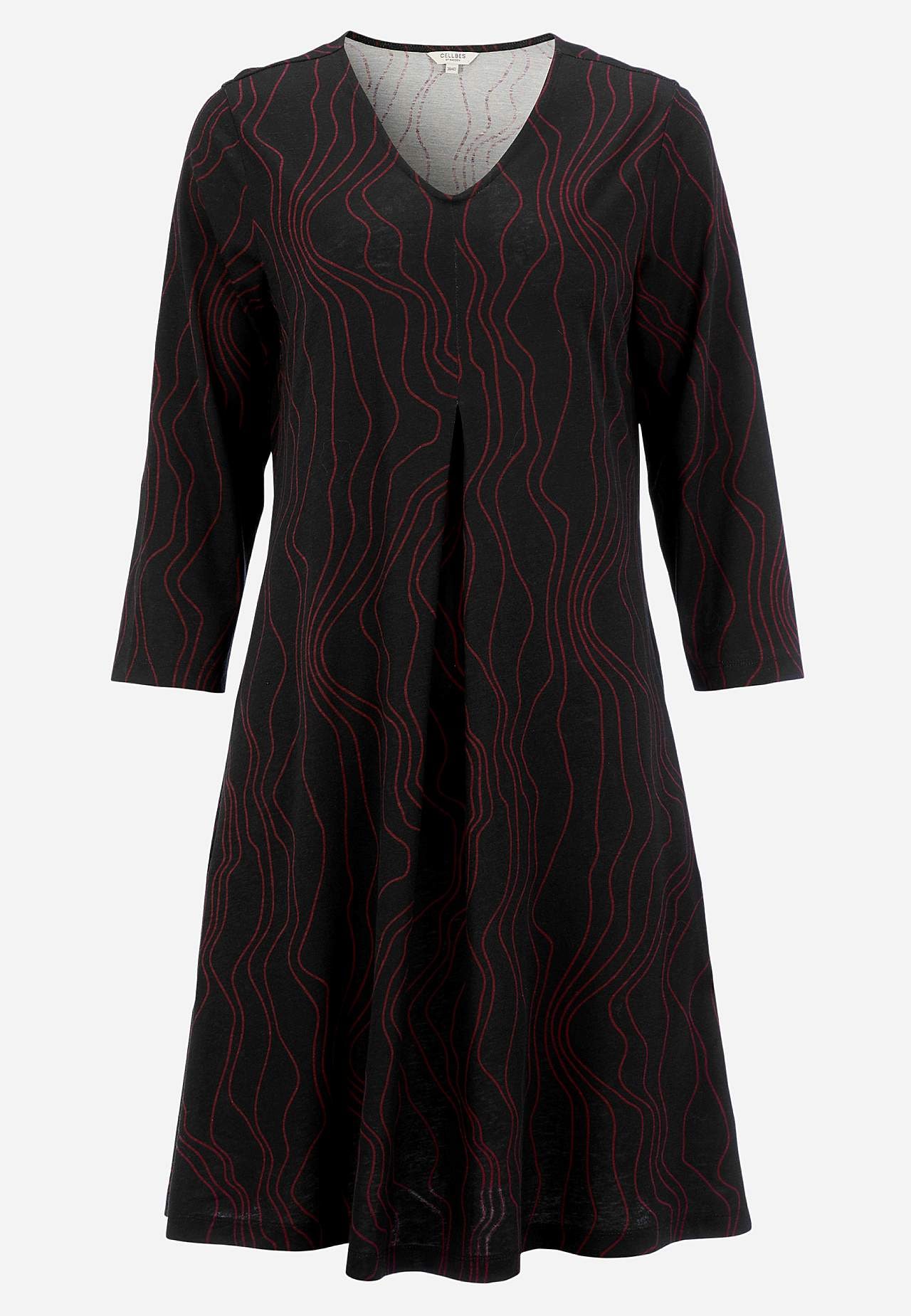 Jerseyjurk met een v-hals
