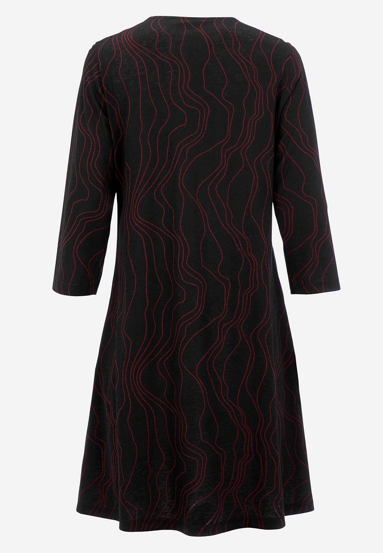 Jerseyjurk met een v-hals
