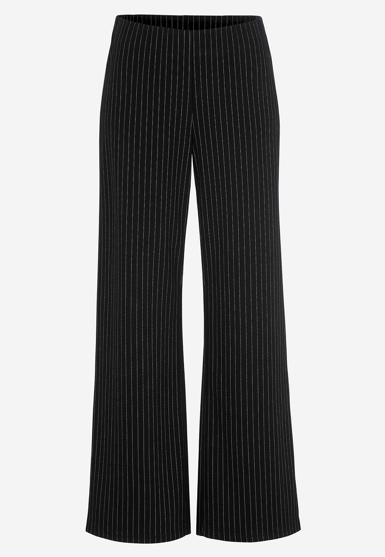 Jersey broek met rechte benen