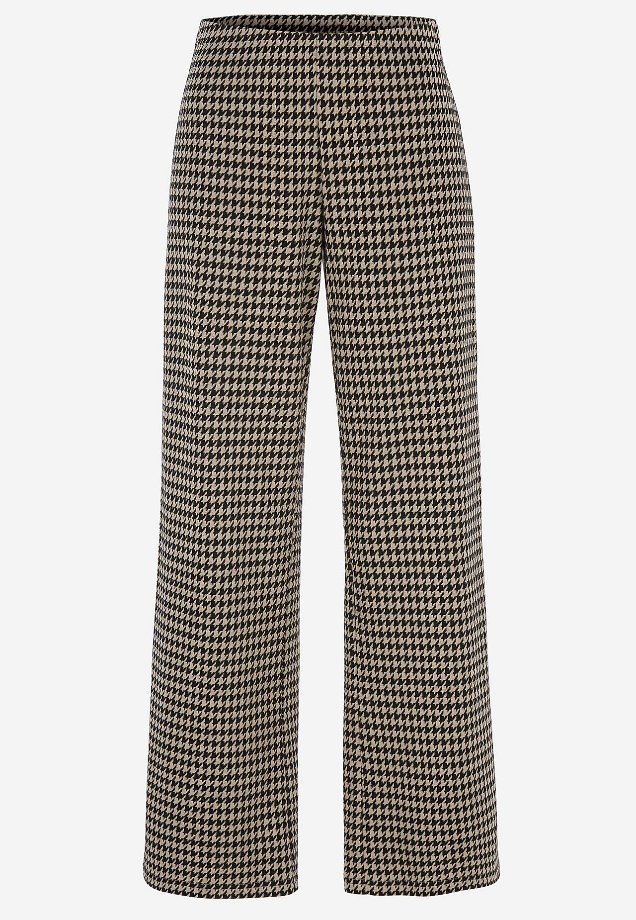 Jersey broek met rechte benen