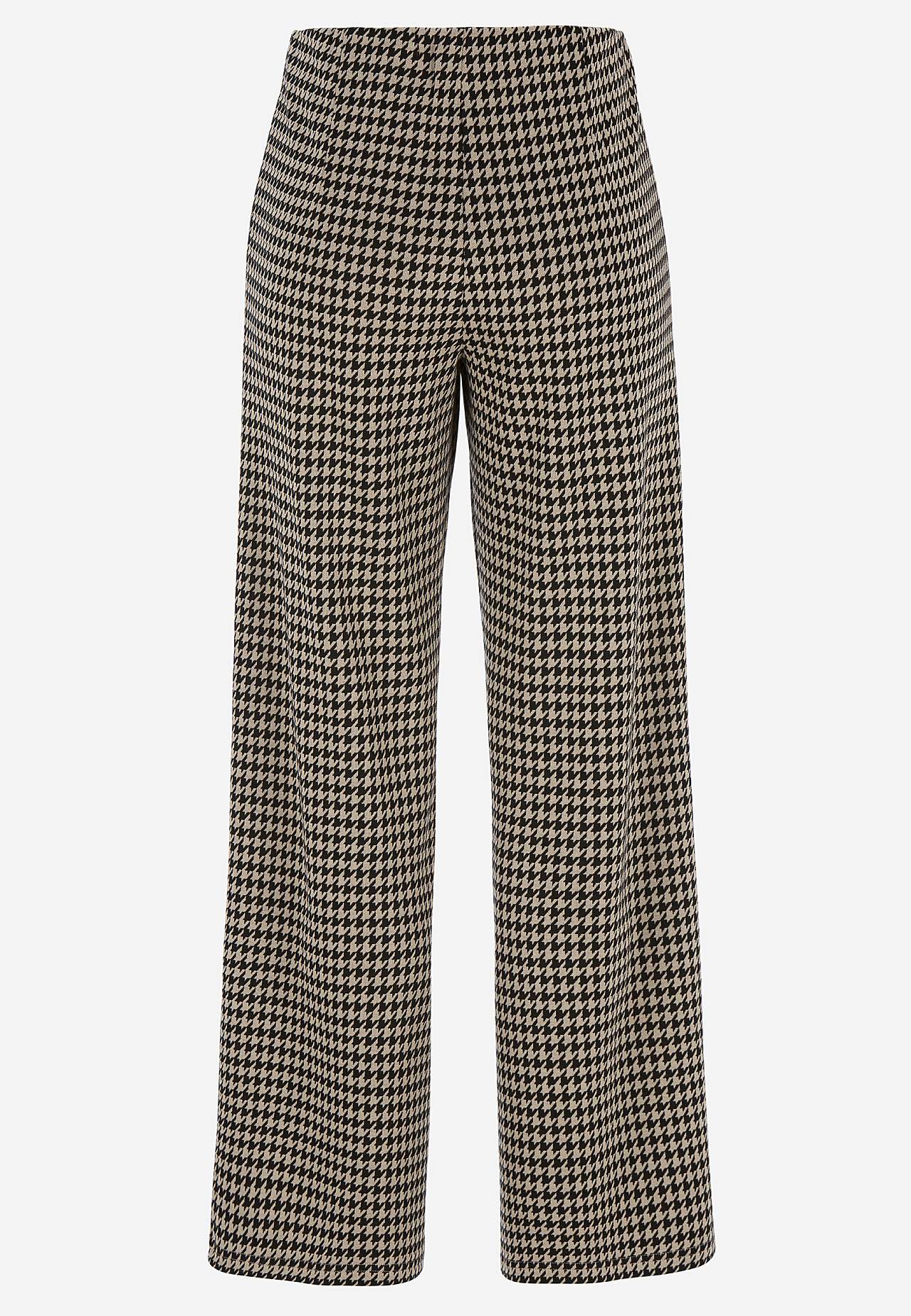 Jersey broek met rechte benen