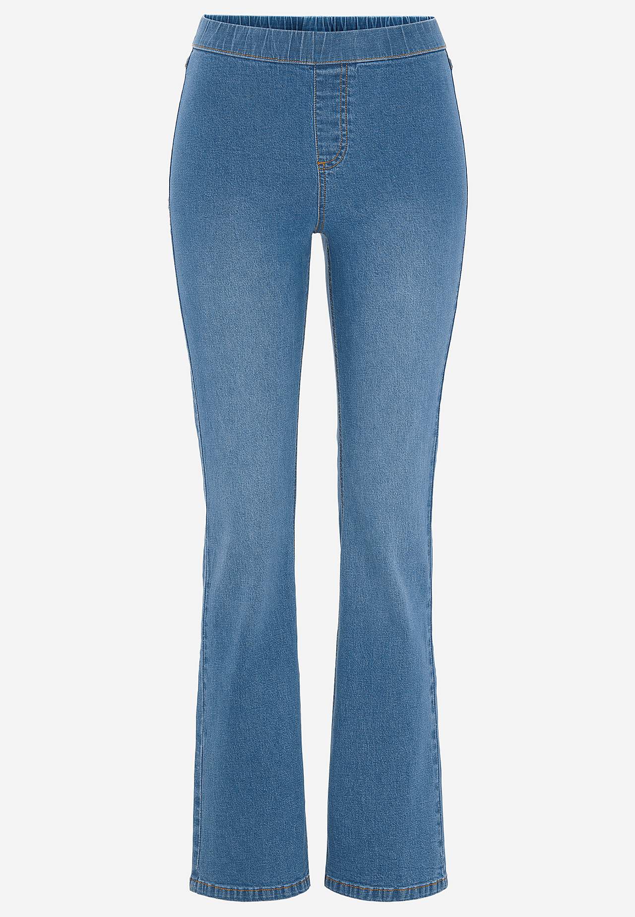 Elastische jegging met bootcut