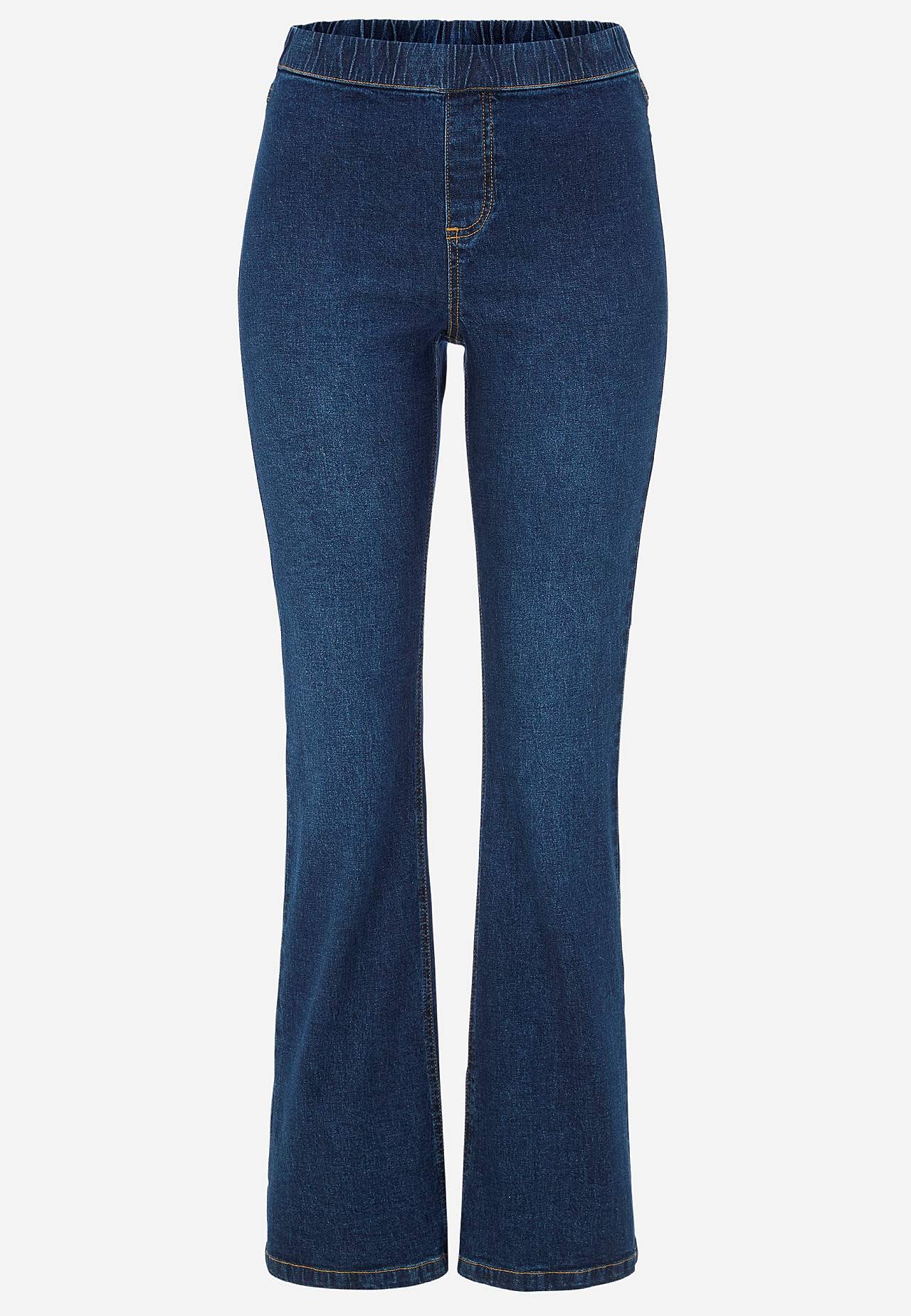 Elastische jegging met bootcut