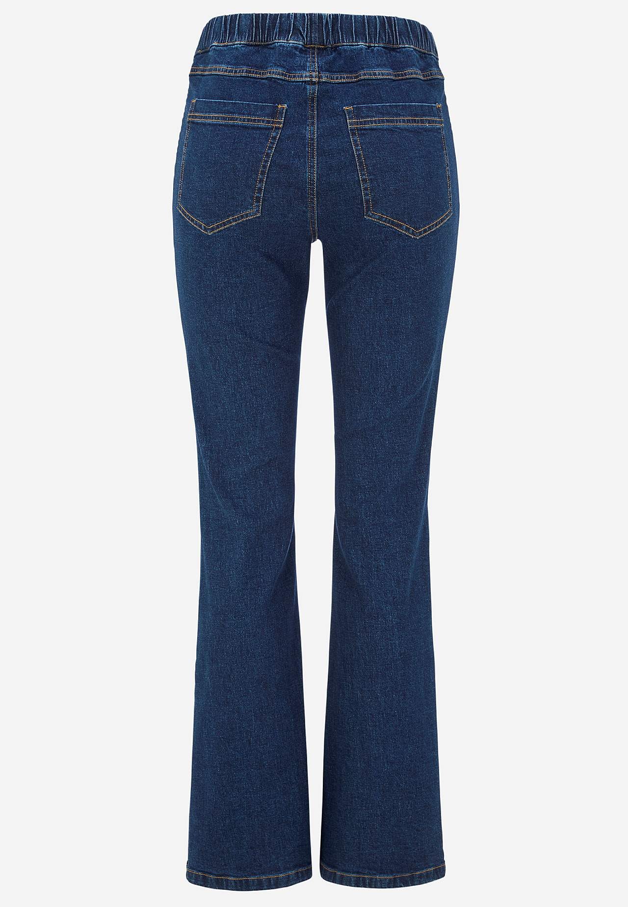 Elastische jegging met bootcut