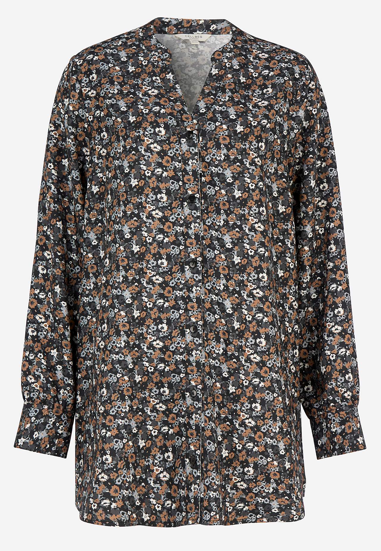 Gevlochten tuniek met knoppen