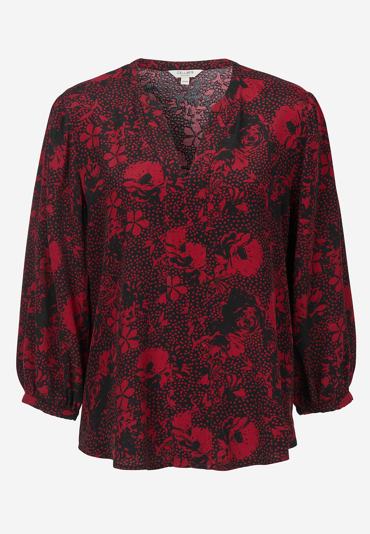 Gevlochten en patroonvormige bloes