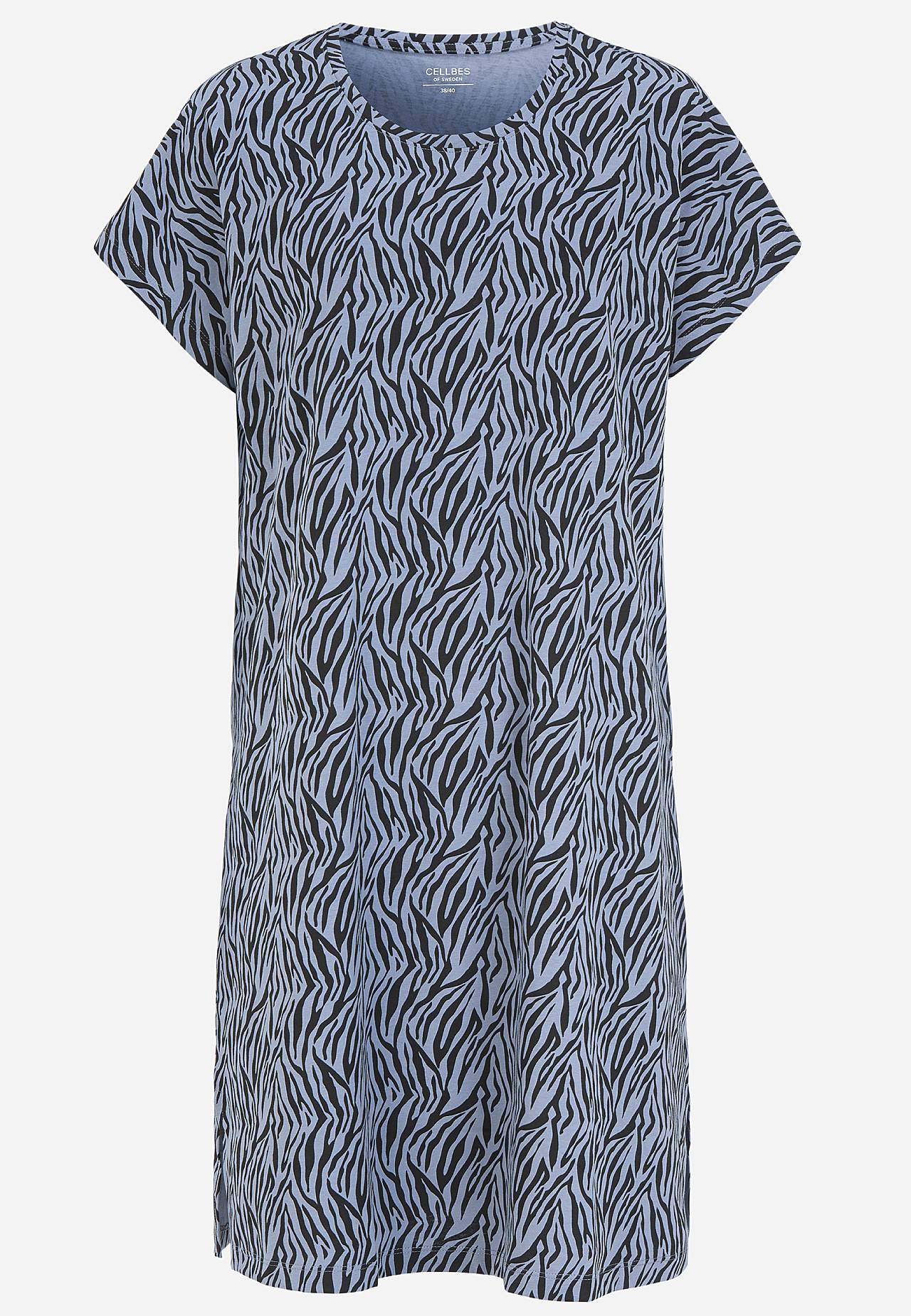 Patroonvormige nachtjurk van katoen Set van 2