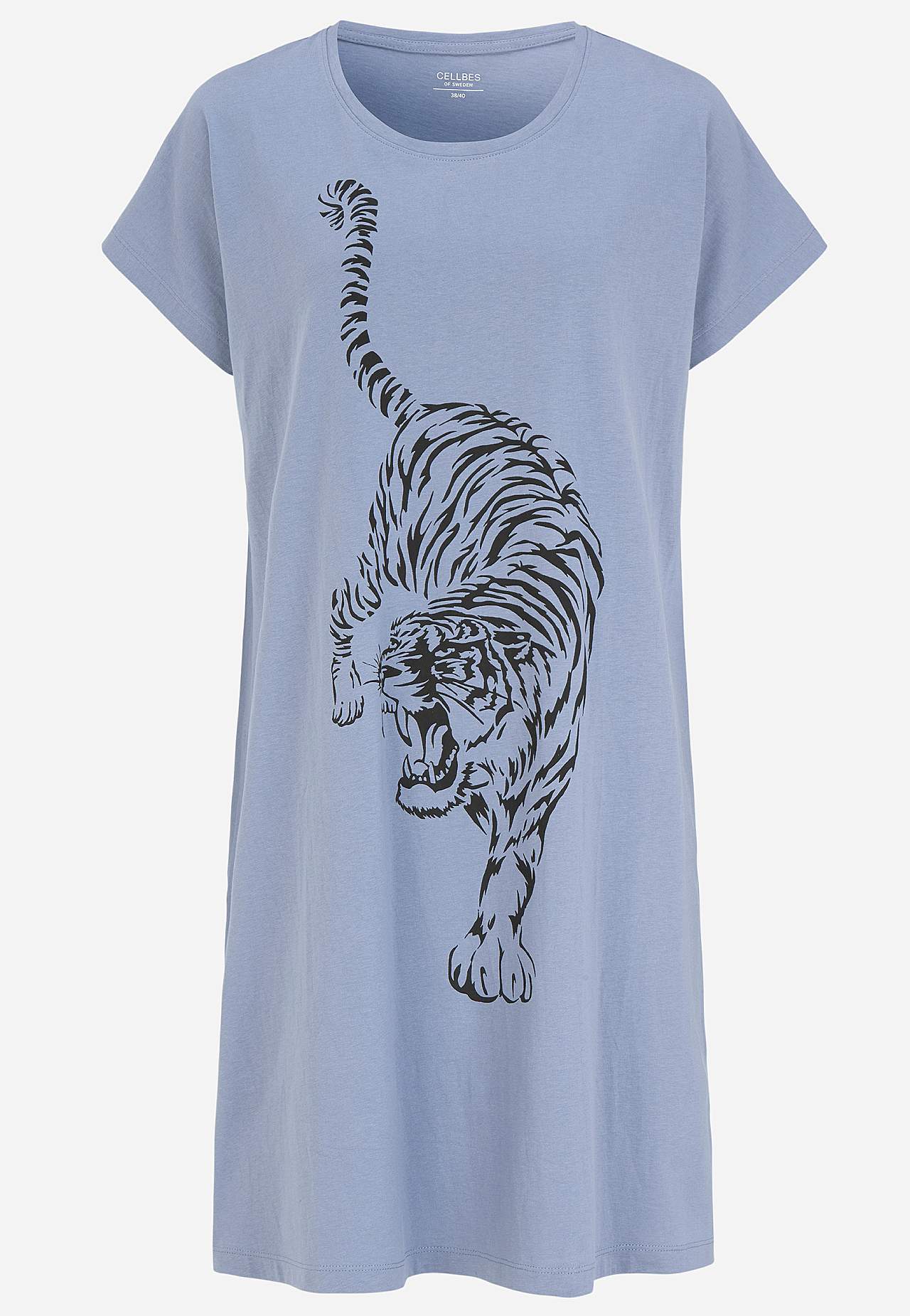 Patroonvormige nachtjurk van katoen Set van 2