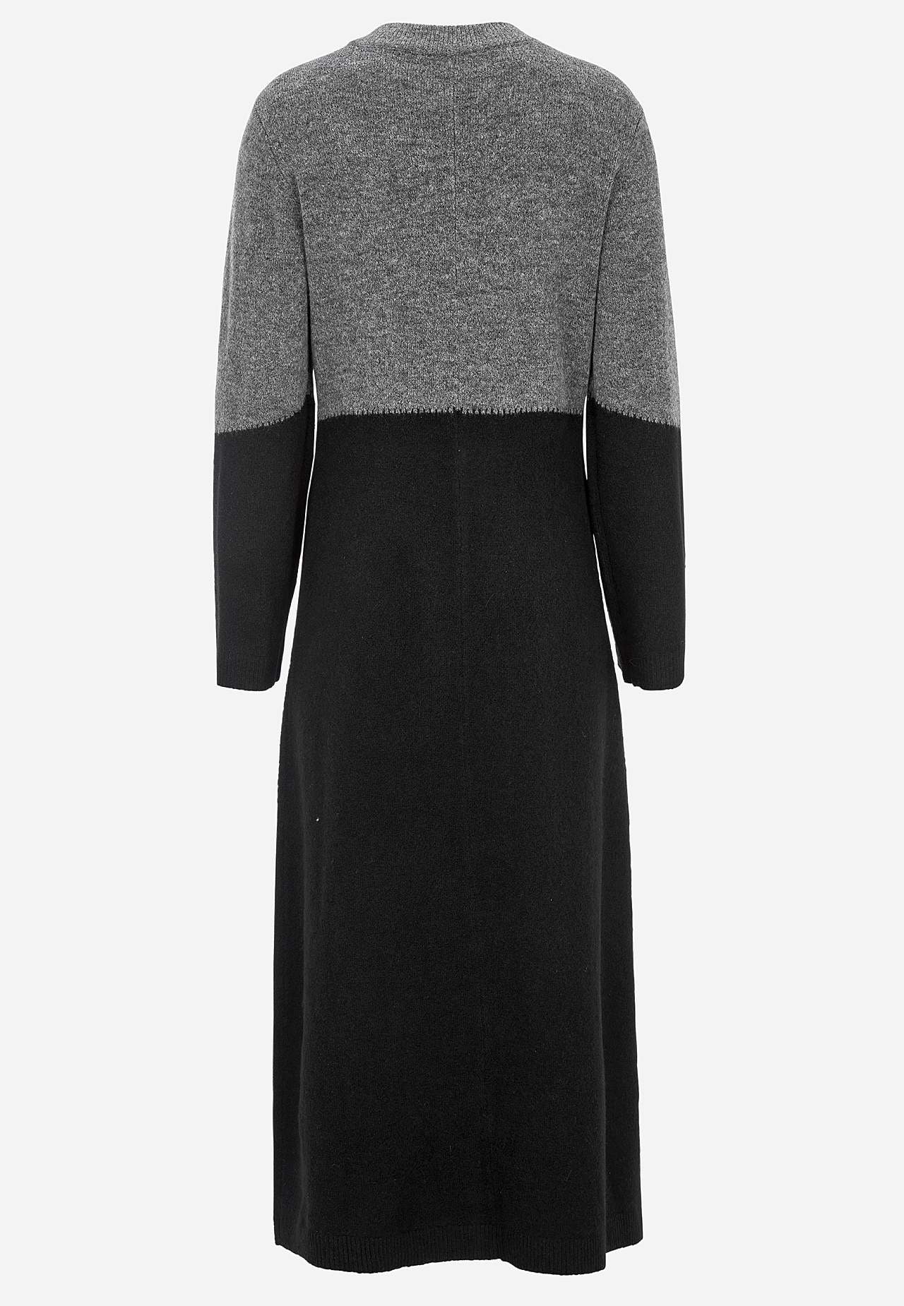 Lange gebreide jurk