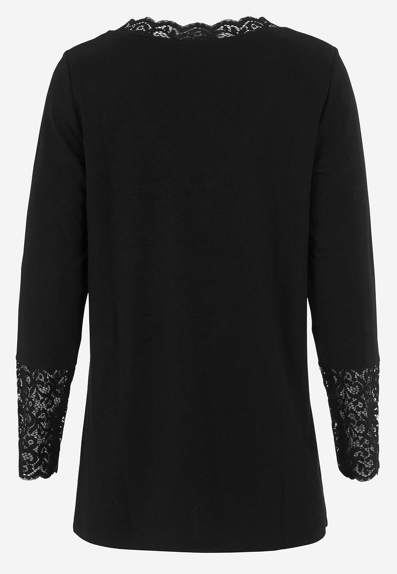 Jersey tuniek met details van kant