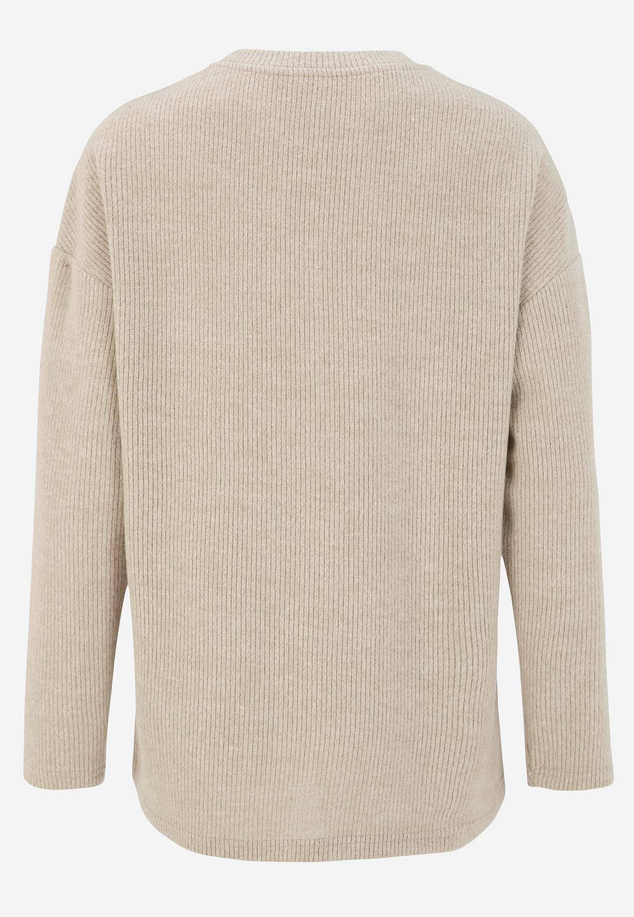 Super zachte trui met decoratieve middennaad Beata