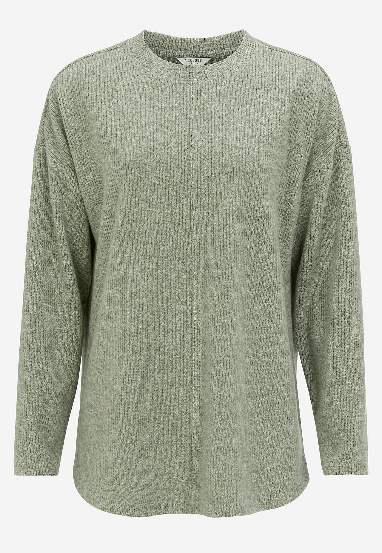 Super zachte trui met decoratieve middennaad Beata