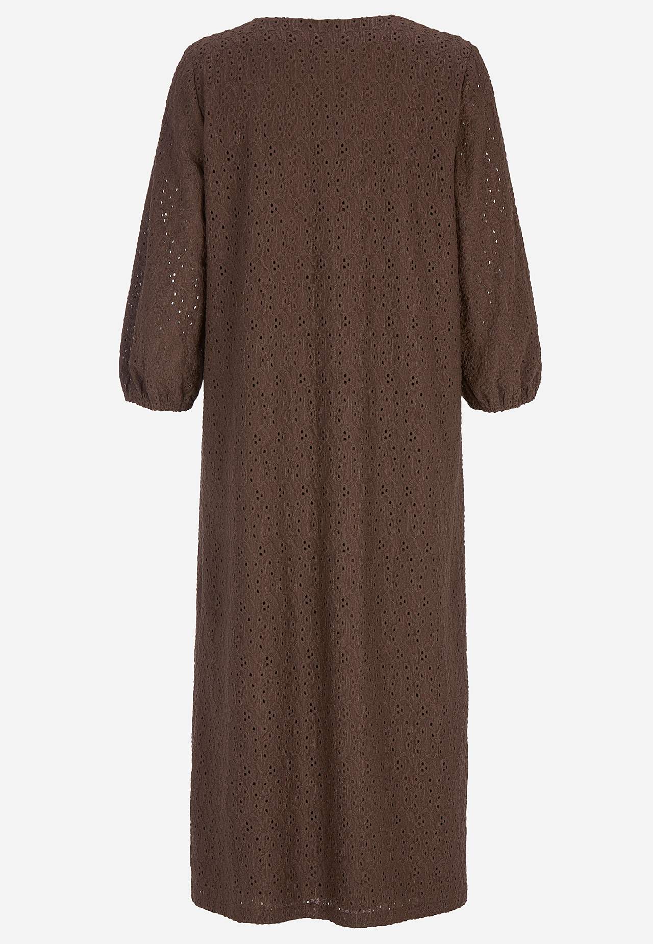 Jerseyjurk met geborduurd gatenpatroon