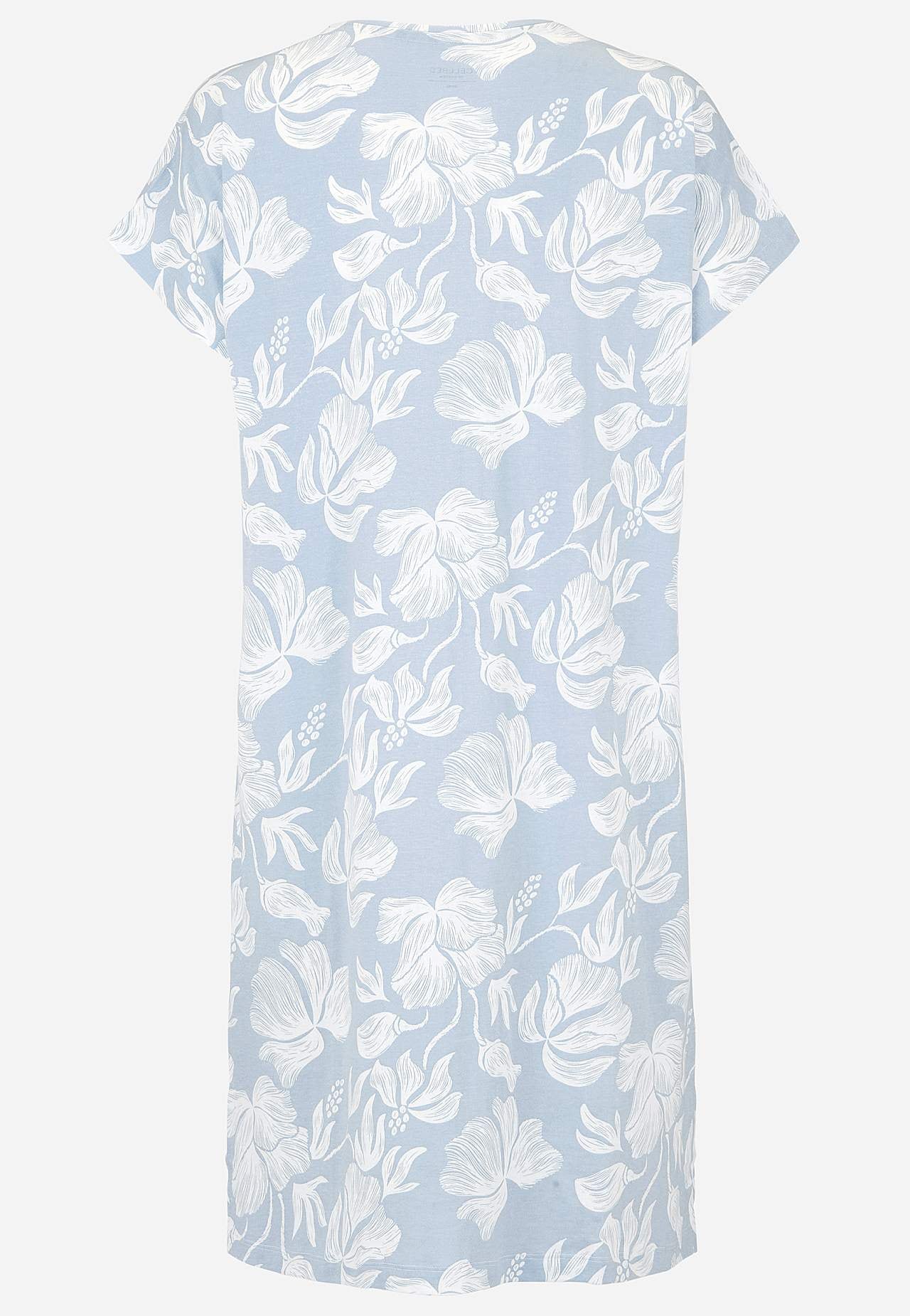 Nachtjurk met korte mouwen van tricot