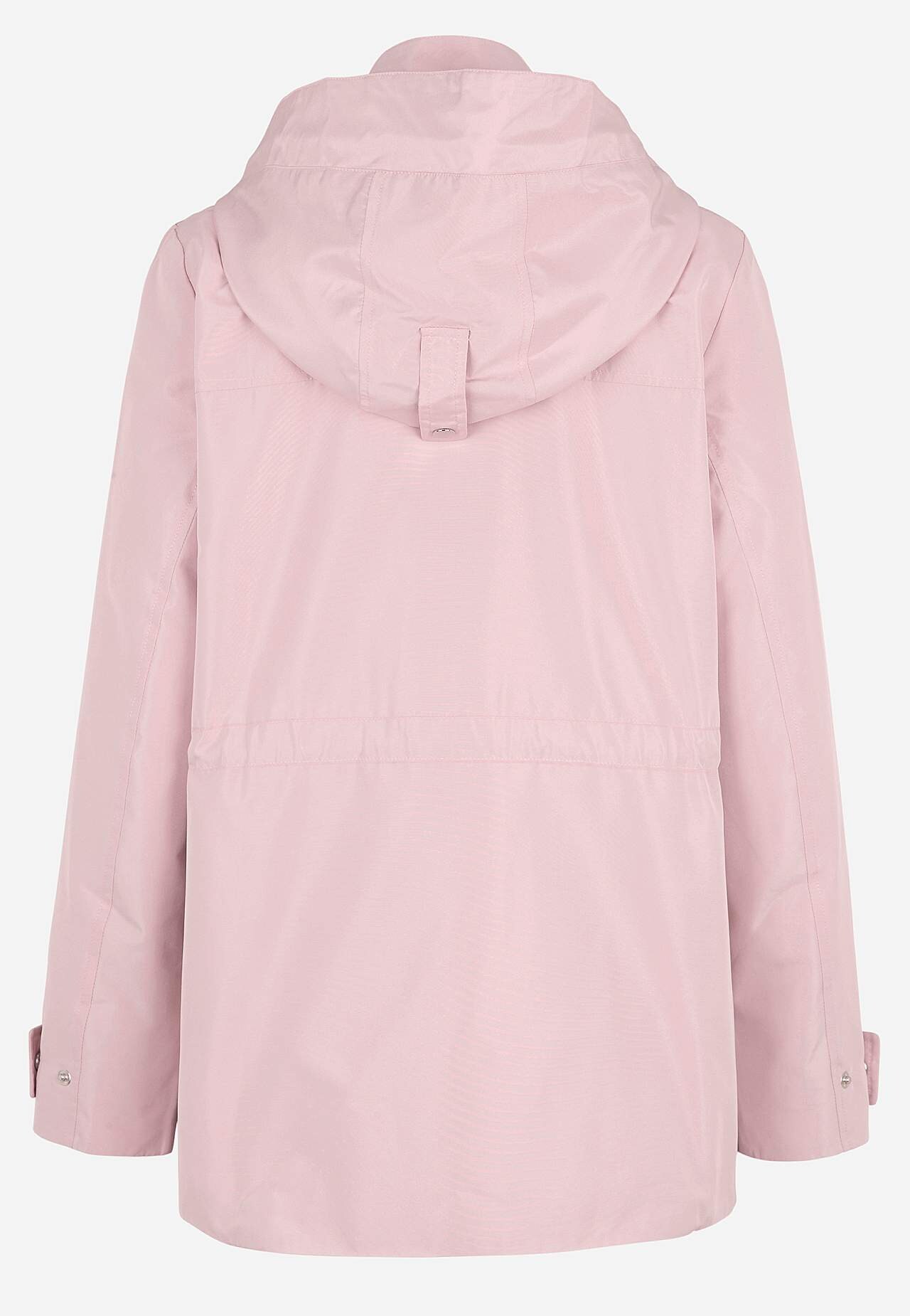 Gevoerde jas met afneembare capuchon