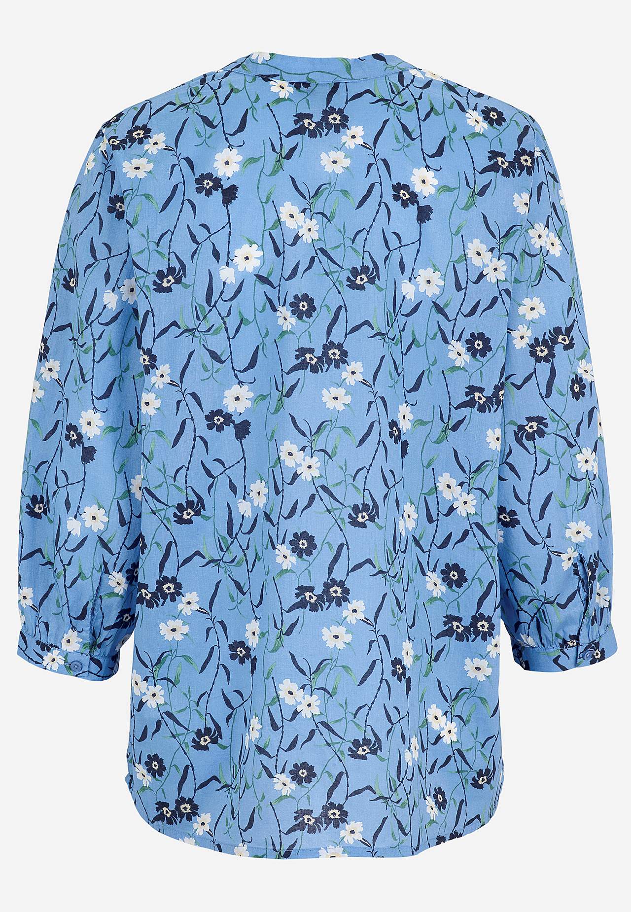 Gevlochten tuniek met een bloemenpatroon