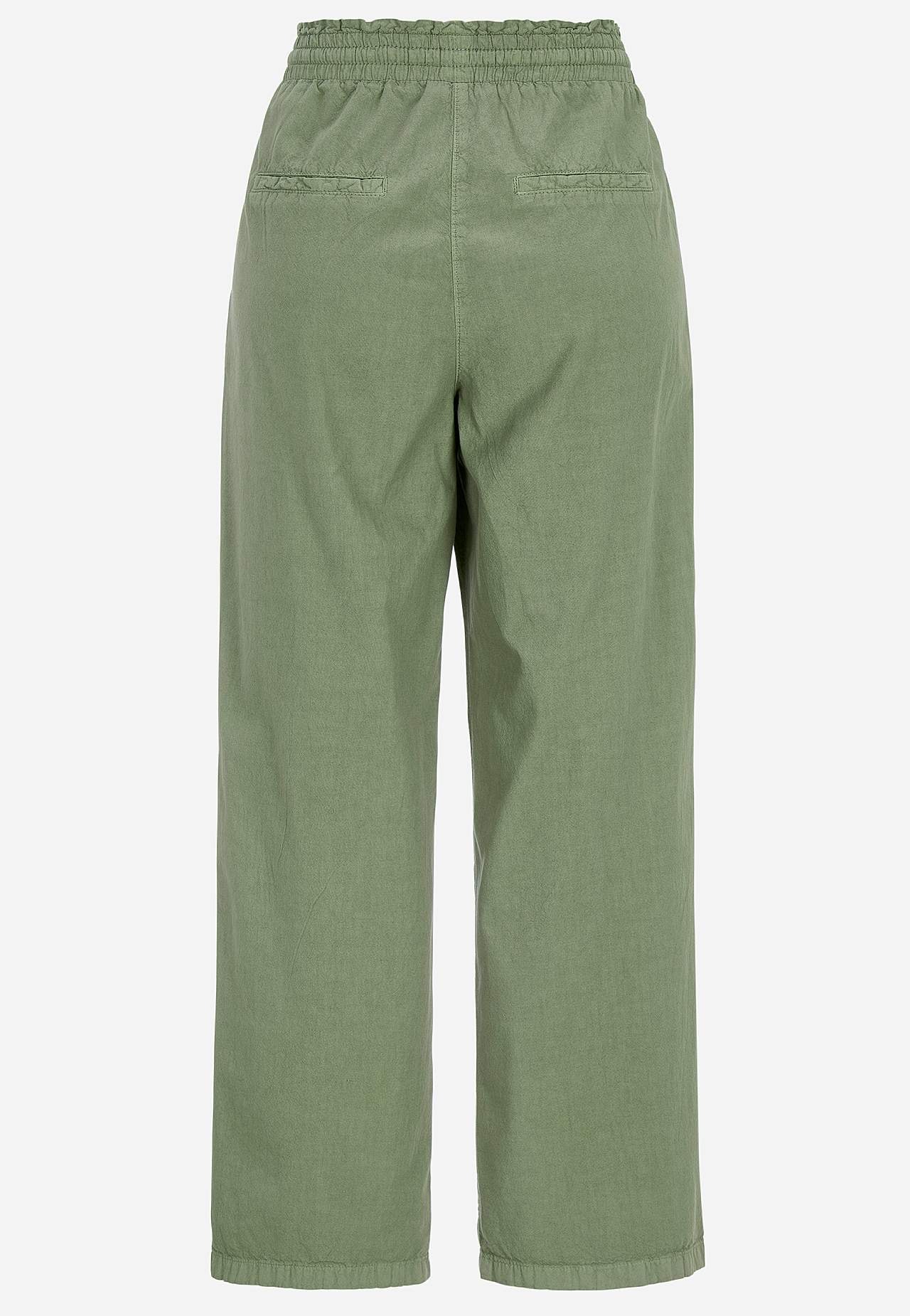 Broek van gewassen katoen